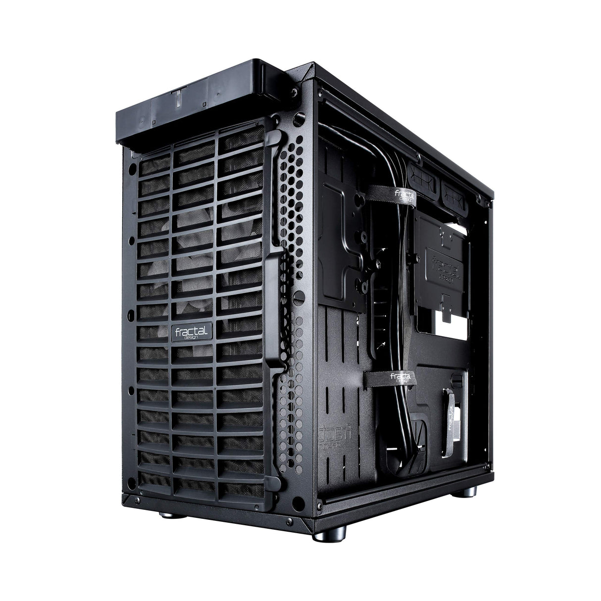 Fractal Design Nano S Window , Mini Tower Computer Case , ITX , Optimized for High Airflow and Silent Computing with ModuVent Technology ,2x Fractal Design Dynamic X2 GP,14 Fans included ,Black Window