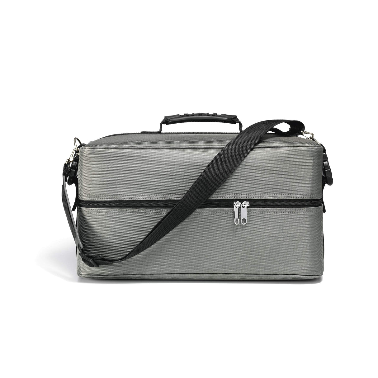 Prym Nähkoffer Deluxe L Maletín de Costura, Poliamida, Antracita, 44,5 x 23 x 21,5 cm