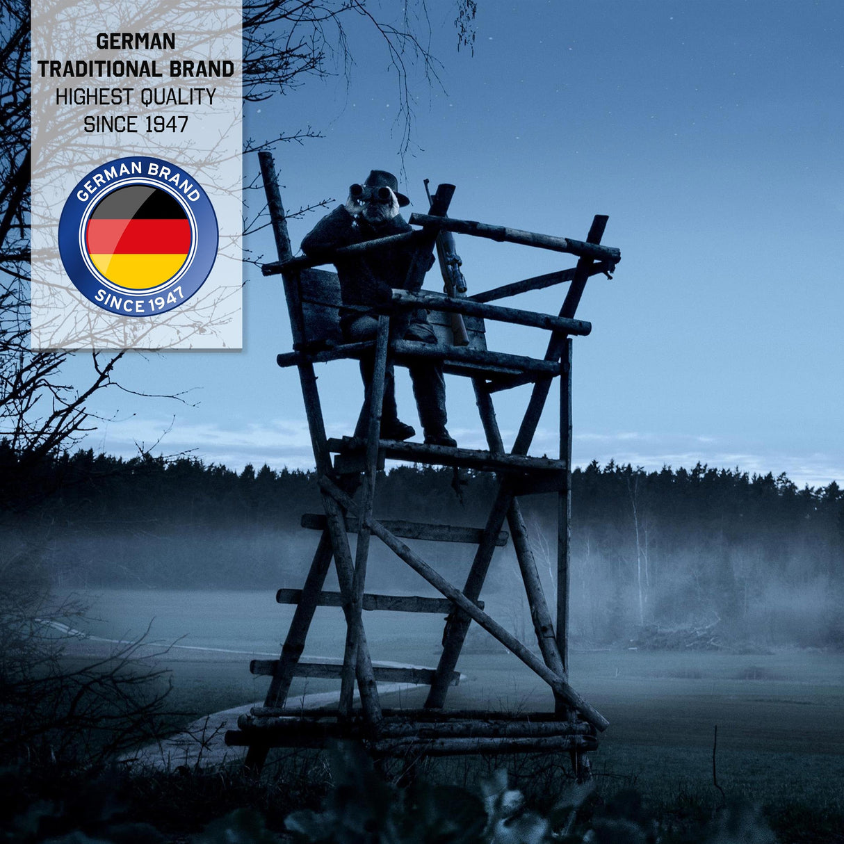 STEINER Prismáticos de Caza Nighthunter 8x56 - Óptica de Calidad Alemana, binoculares nocturnos con la transmisión de luz más Alta (96%+), Campo de visión XL, Ganador de la Prueba