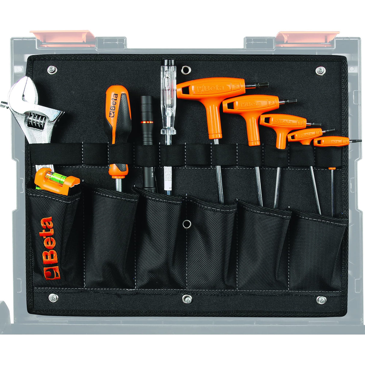 Beta - 5990V3 Surtido de 116 herramientas para maletín de herramientas COMBO C99V3/2C con bandeja suave de EVA, kit compatible con la maleta de herramientas COMBO C99V3/2C no incluida, 059900003
