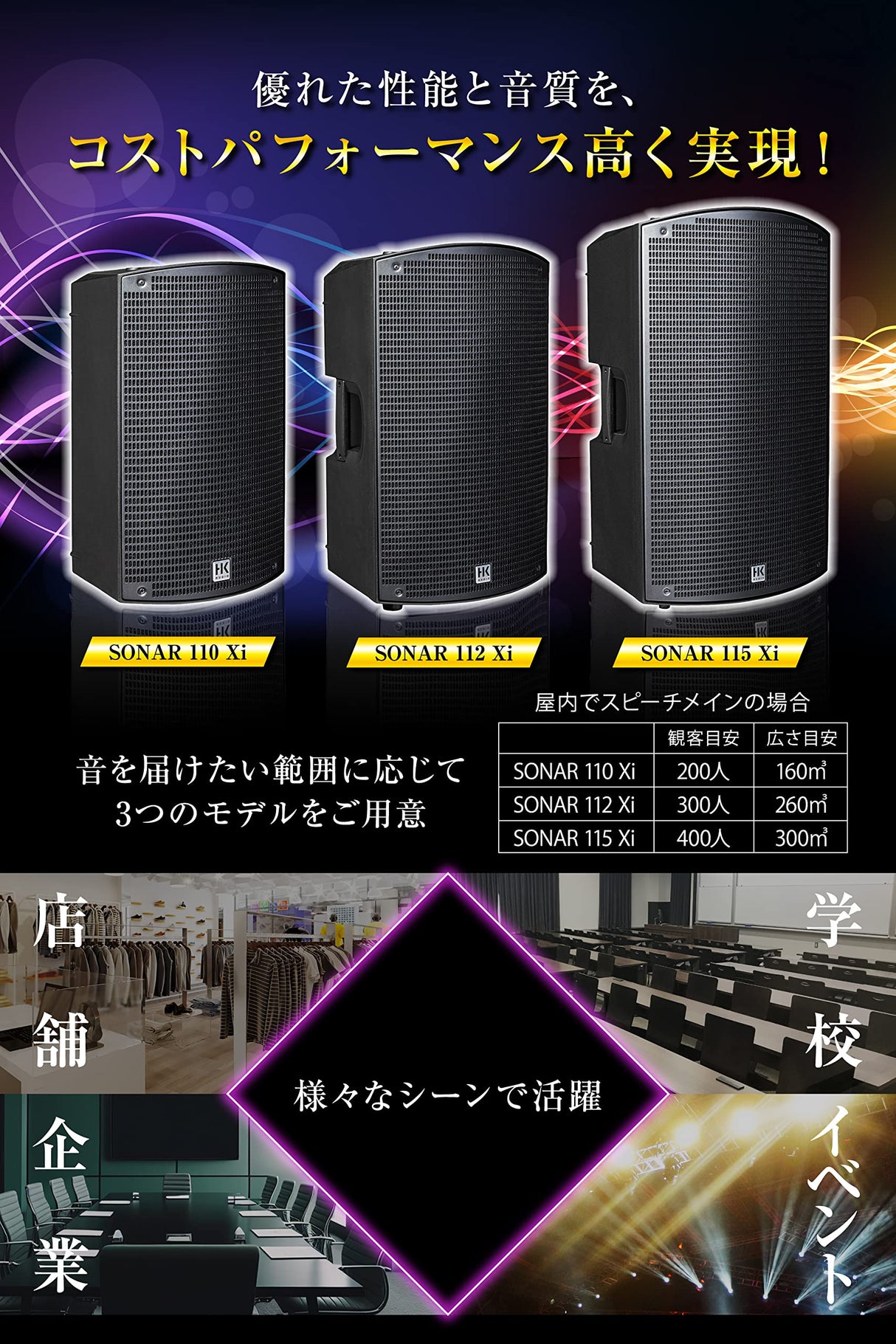 HK AUDIO - Caja ACUST. Sonar 112 XI - 647339-AD - Disponible Solo para envíos, recibe en 1-2 días.