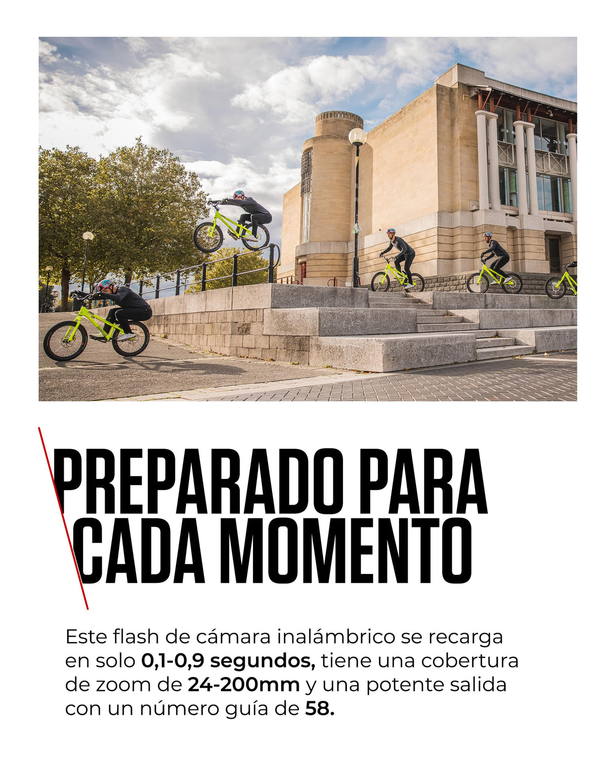 Canon Speedlite EL-1 (Ver.2) Flash de Cámara Profesional - Ideal para Deportes, Moda, Boda - Resistente al Clima y Cabeza de Flash Inclinable 120° - Compatible con Canon EOS