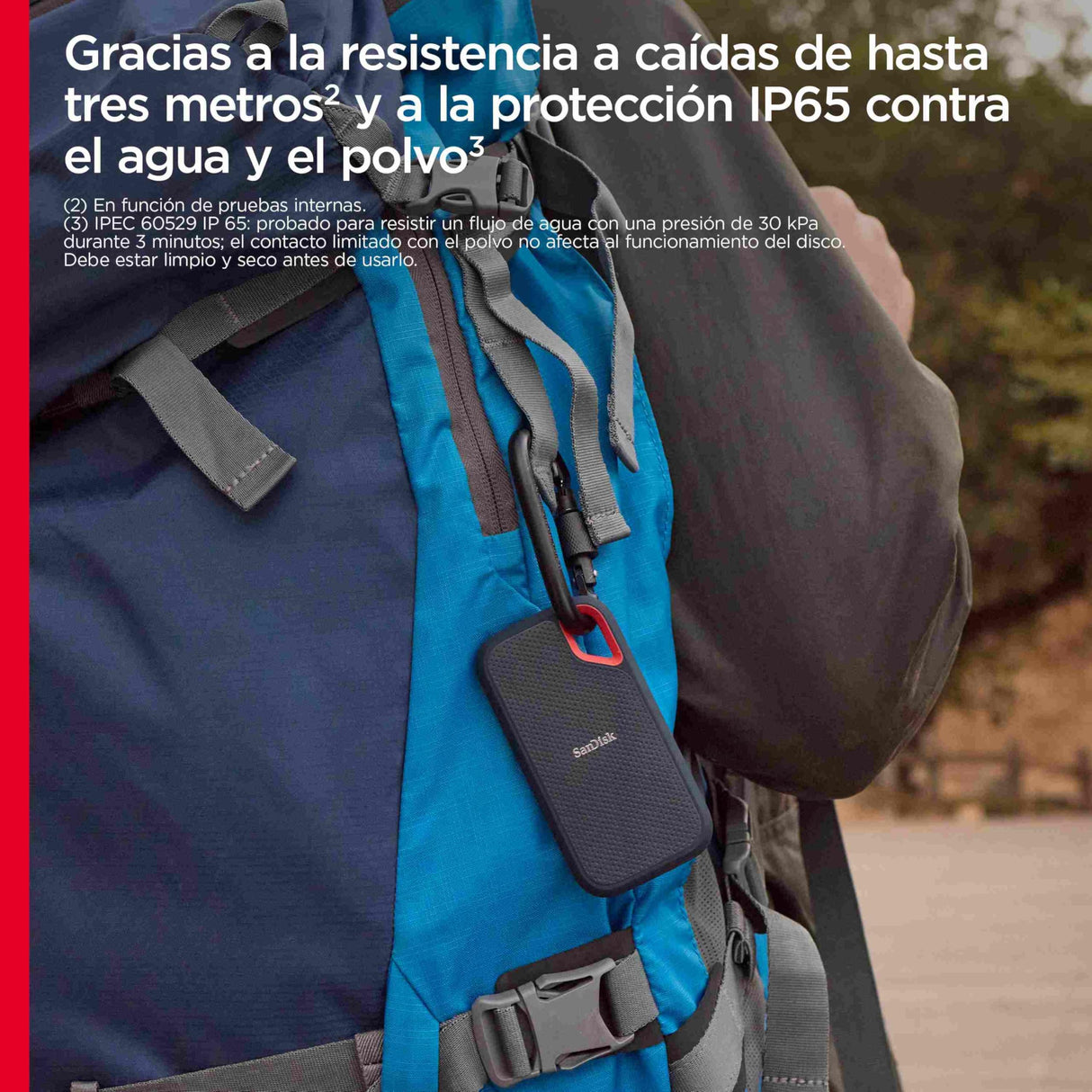 SanDisk Extreme SSD Externo Portátil 8 TB (Disco Duro Externo SSD con velodidad de Lectura de hasta 1050 MB/s, 1000 MB/s de Escritura, IP65 de Resistencia al Agua y al Polvo) con cifrado por Hardware