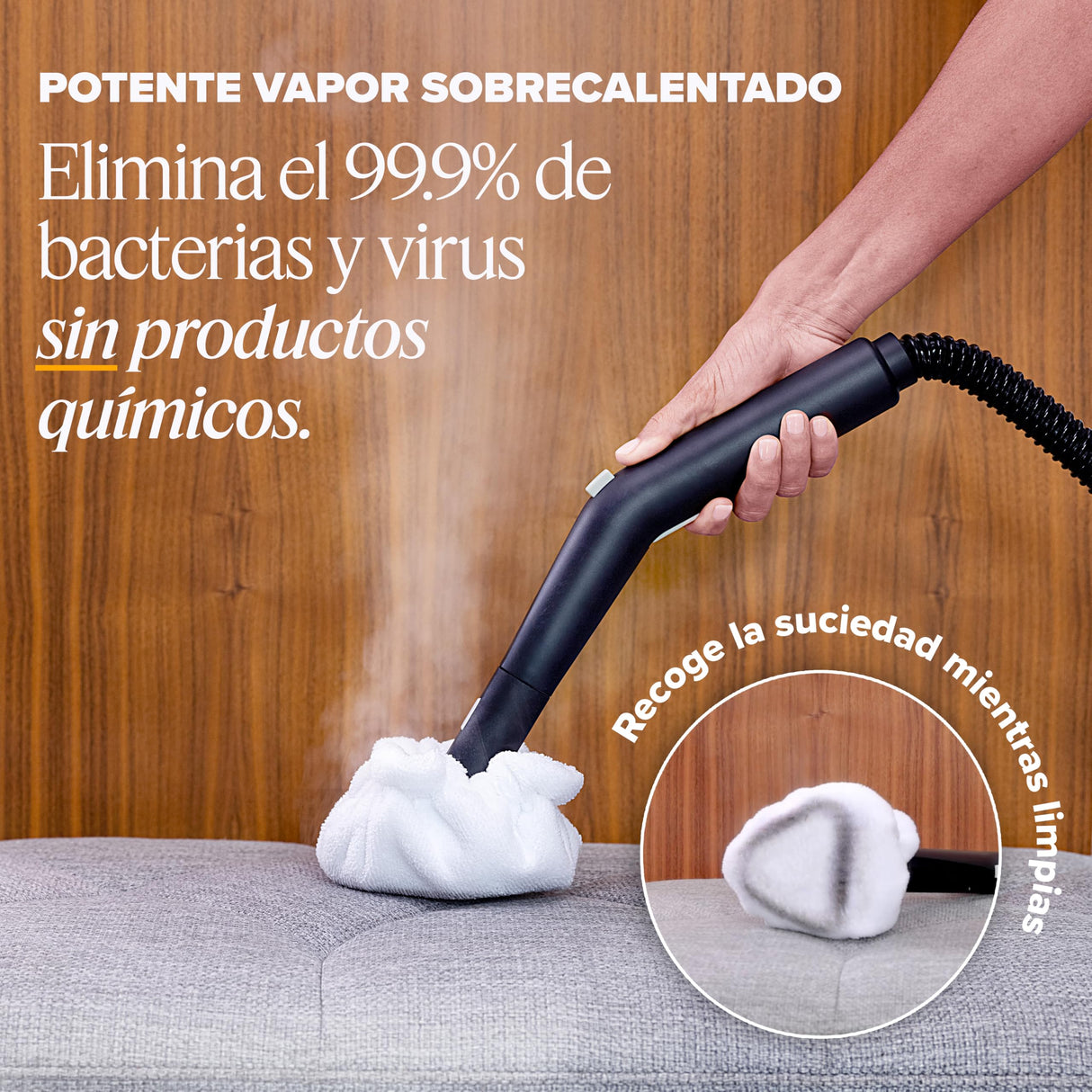 Dupray Neat Limpiador a Vapor con 17 Piezas – Potente limpiador de vapor multifunción para el hogar: suelos, baldosas, juntas, colchones, muebles, ventanas, coche y más (Neat Steam Cleaner EU Plug)