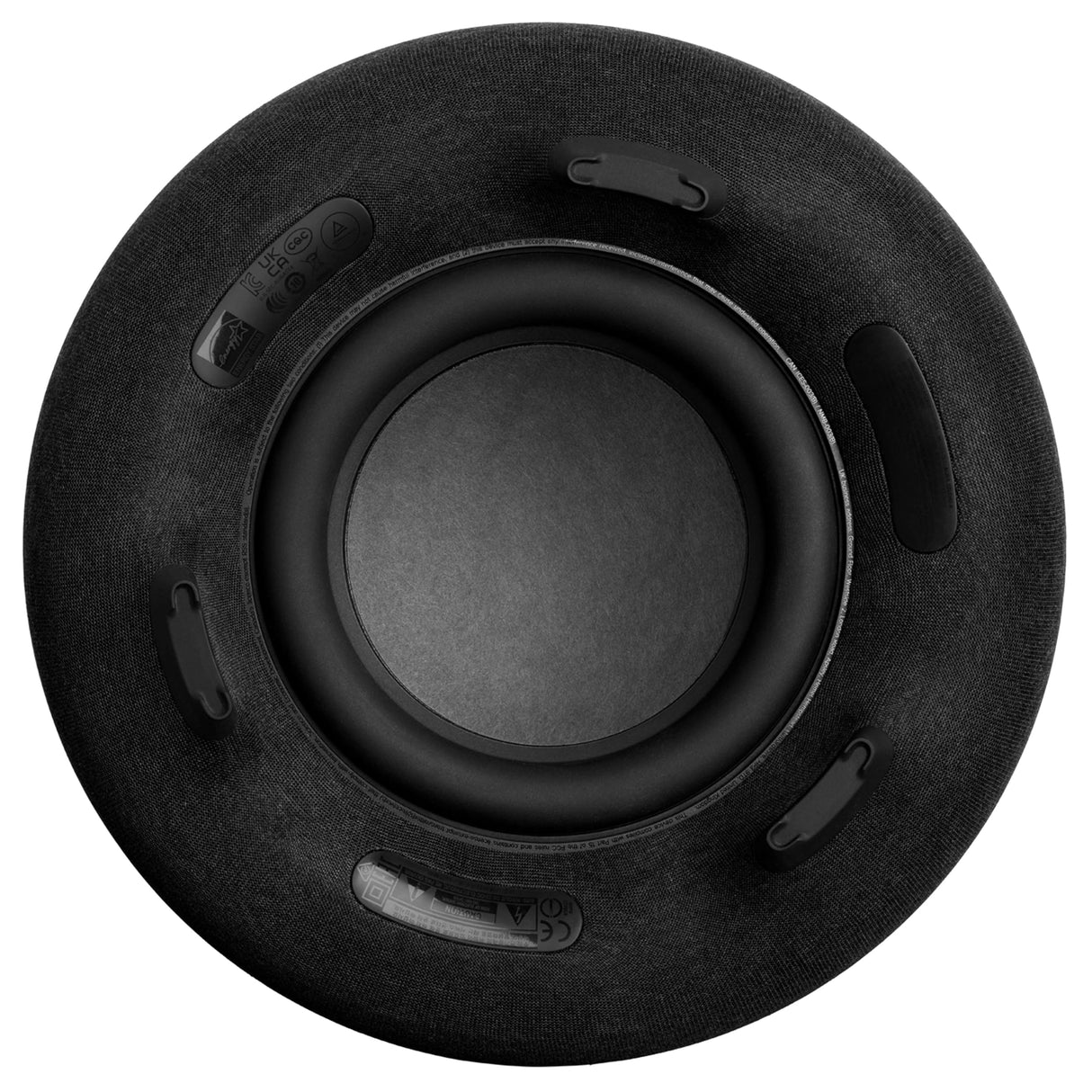 Harman Kardon Aura Studio 4 - Altavoz Bluetooth para casa, con cúpula Transparente, iluminación Ambiental con Cinco Patrones de Efecto Diamante, Sonido Potente, Negro