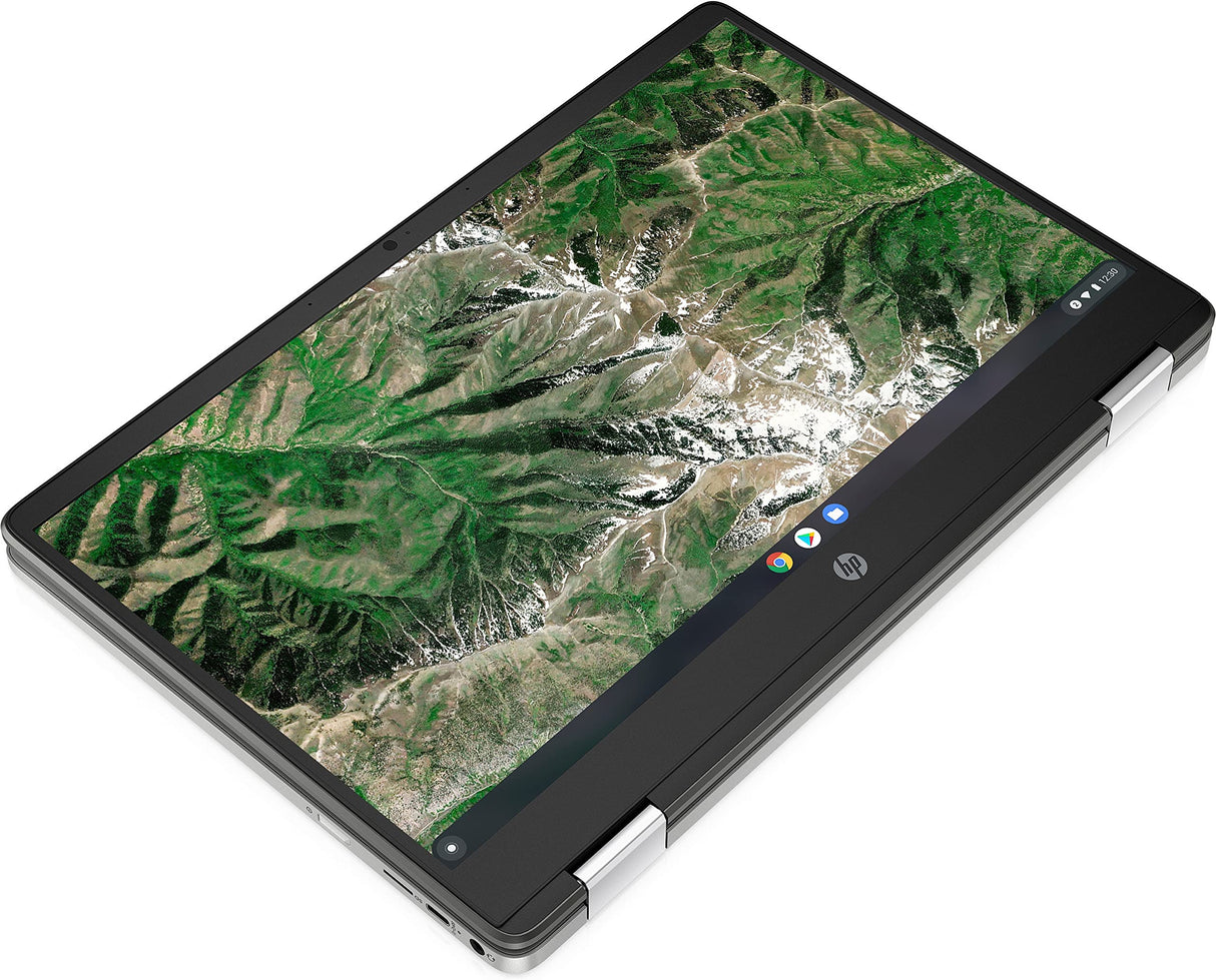 HP Chromebook x360, Touch/14 Pulgadas Full HD Antideslumbrante Inteligente IPS, Intel PENTIUM N5030 (Gemini Lake R), 4GB RAM, 64 GB eMMC, Chrome OS, 14a-ca0260nd, Plata