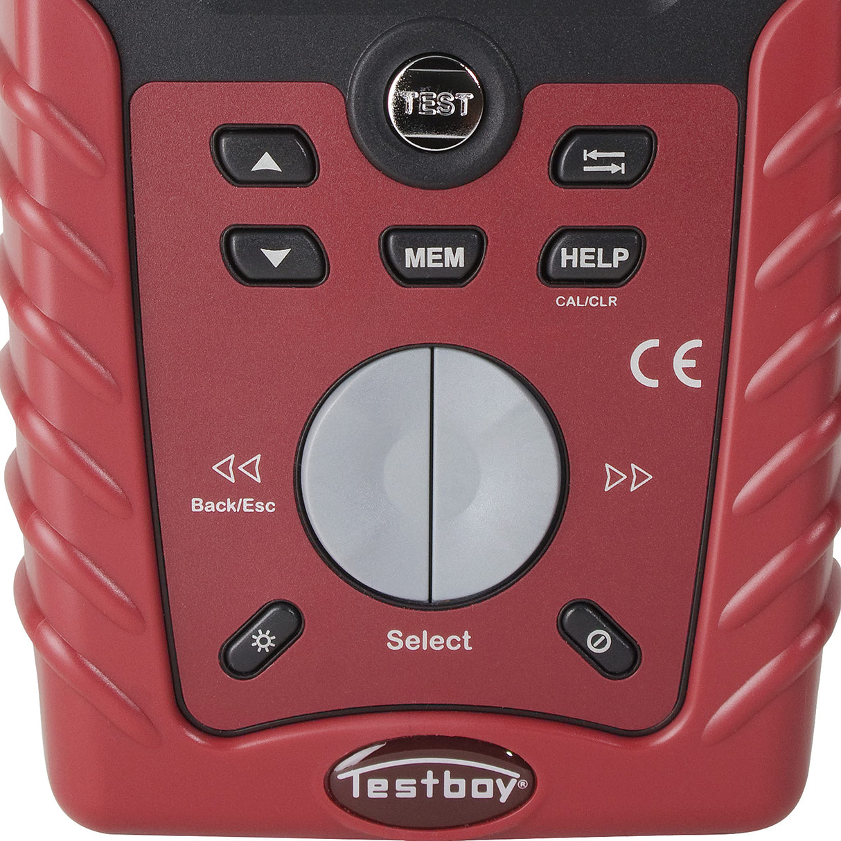 Testboy TV 455 comprobador de instalaciónes según DIN VDE 0100-600 (interfaz USB y software para PC, calibración de líneas de medición integrada, protocolo ZVEH, prueba de RCD TIPO B), rojo/negro