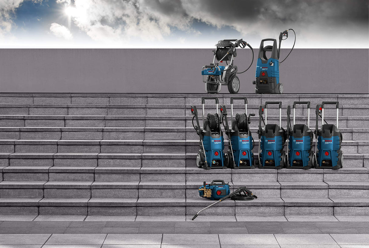 Bosch Professional GHP 5-75 - Hidrolimpiadora de alta presión (185 Bares, 570 l/h, 2 lanzas), Color Negro/Azul