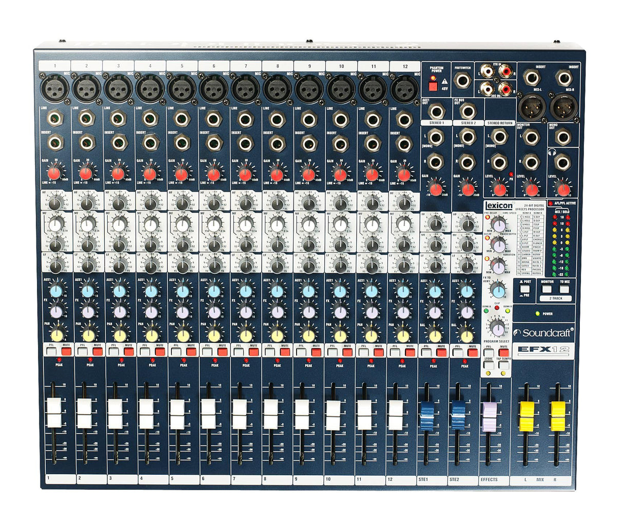 Soundcraft EFX12+K Mesa de mezcla analógica 12CH