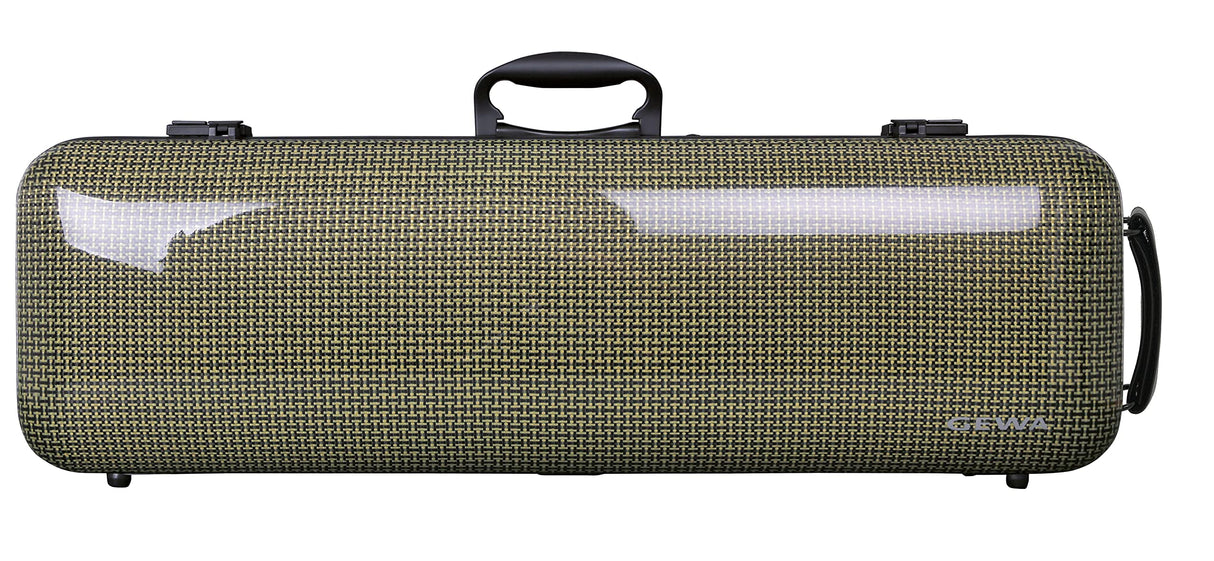 Estuche para violín GEWA Idea 1.9 verde/negro Aramid-carbon shell, con asa lateral adicional, Made in Germany