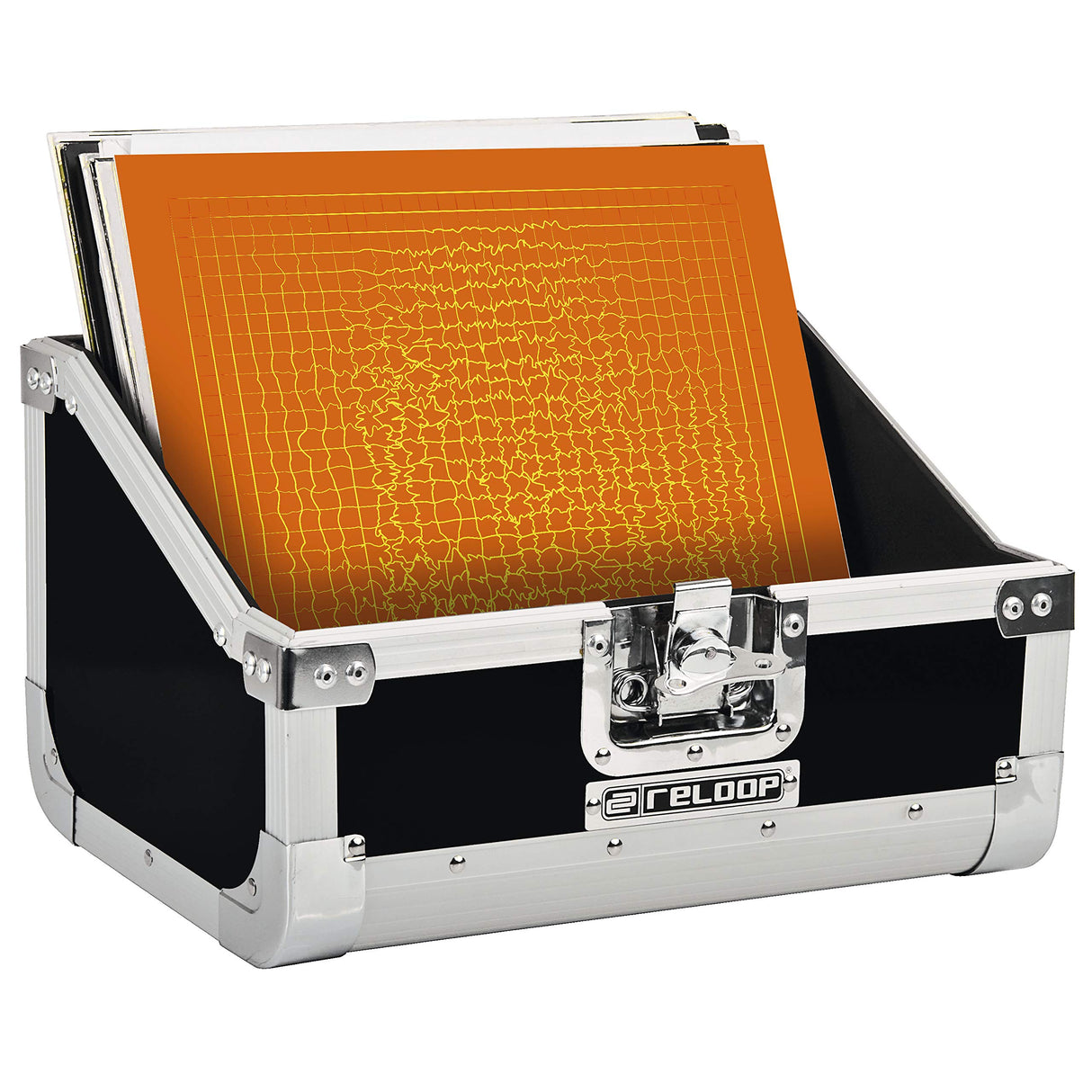 Reloop 80 Caja para discos (capacidad 50 unidades), color negro, 80 Record Case Black