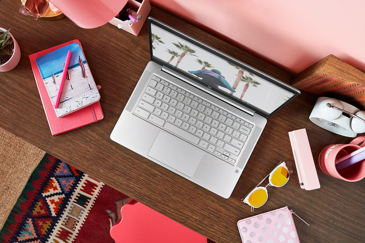 HP Chromebook 14a-na0231nd | 14" Full HD Antiglare Slim IPS | Pentium Silver N5030 Quad | 8GB RAM | 128GB eMMC | Chrome OS | Teclado QWERTY