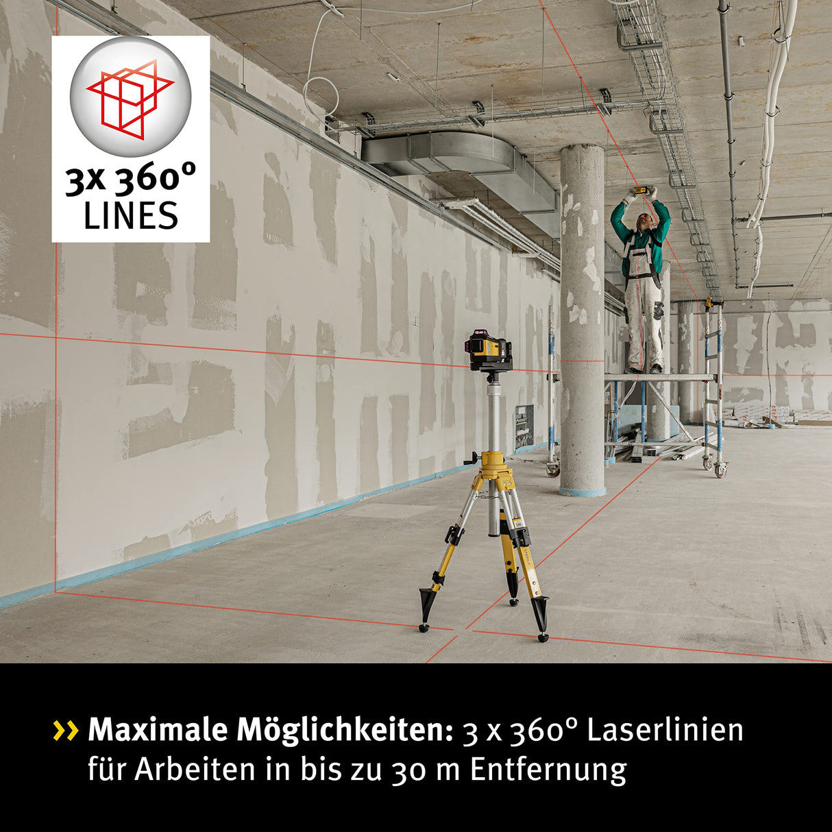 Stabila. Láser multilínea LAX 600 (con batería y cargador)