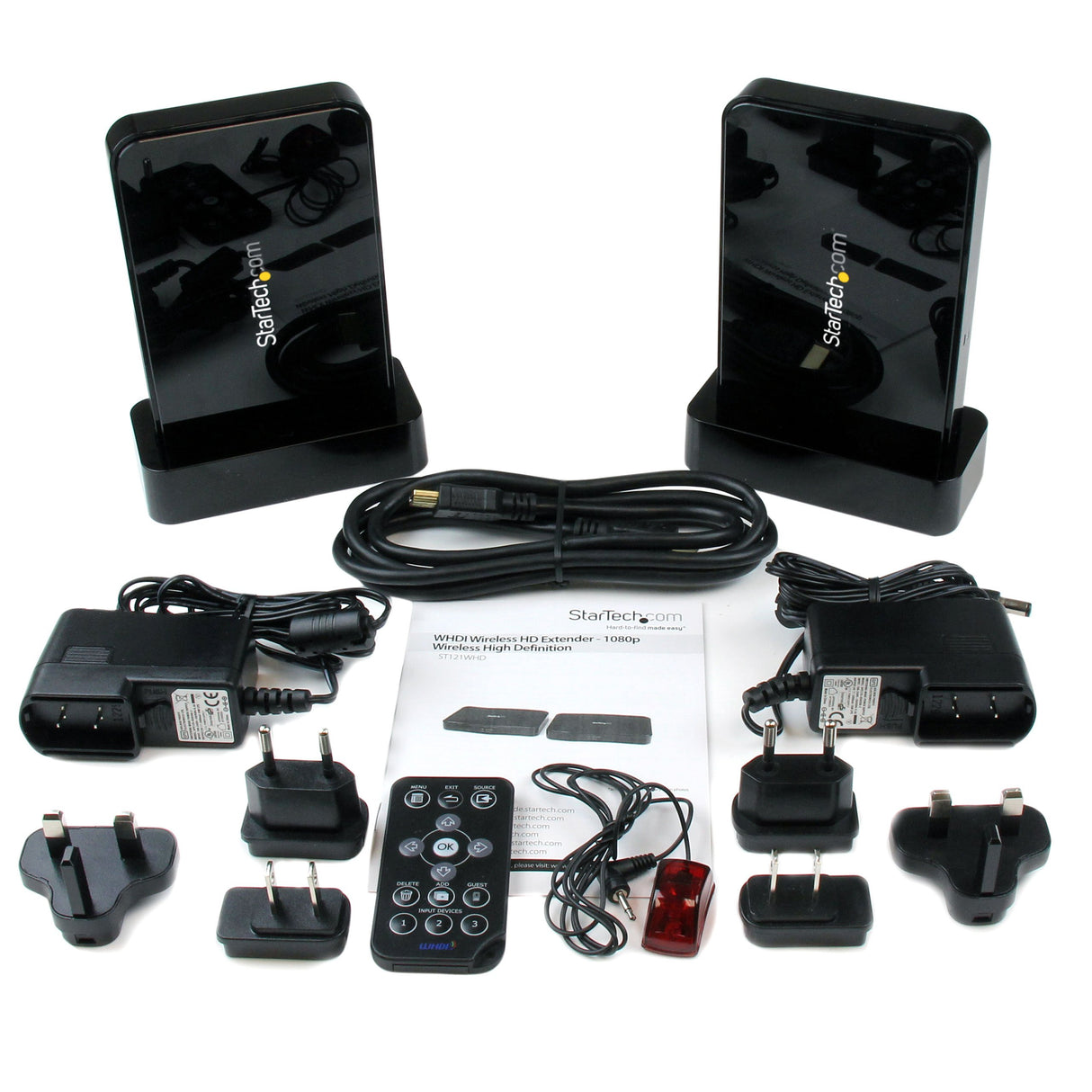 StarTech.com ST121WHD - Extensor inalámbrico HDMI WHDI de Alta definición HDTV Audio y Video 1080p con Puerto infrarrojo
