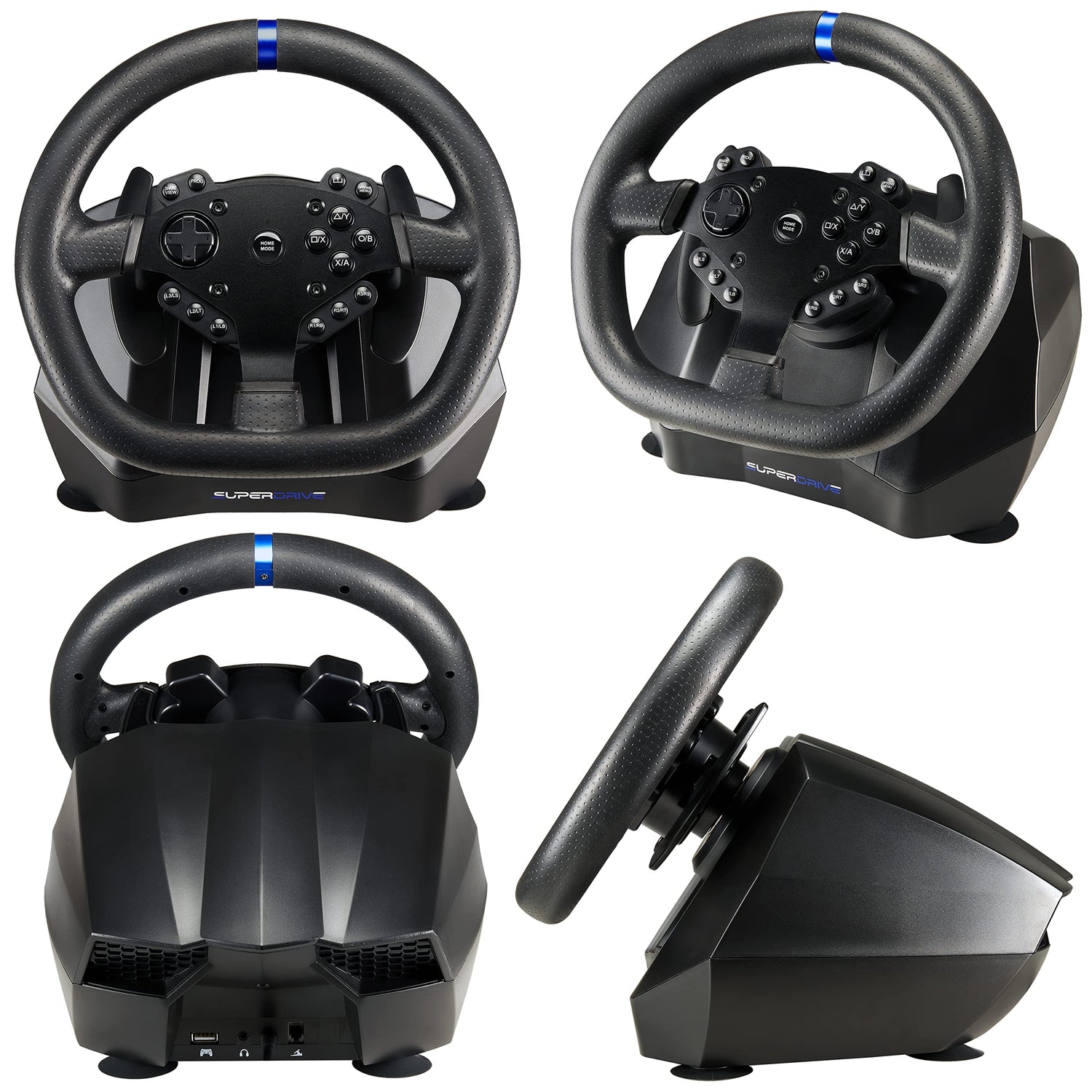 Superdrive - Volante de carreras SV950 con pedal y paletas de cambio para Xbox Serie X/S, PS4, Xbox One, PC (programable para todos los juegos)