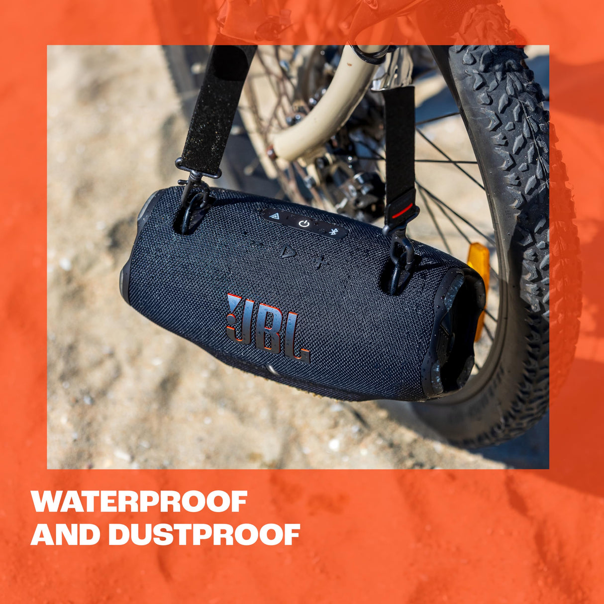 JBL Xtreme 4 Musikbox in Camouflage – Tragbare Bluetooth-Lautsprecher-Box mit tiefem Bass, KI-Sound-Boost und integrierter Powerbank – Wasserfest und staubfest ohne PD-Adapter – 24 Laufzeit