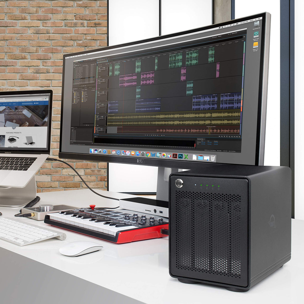 OWC Caja de Almacenamiento de 4 bahías con Puertos Dobles Thunderbolt 3