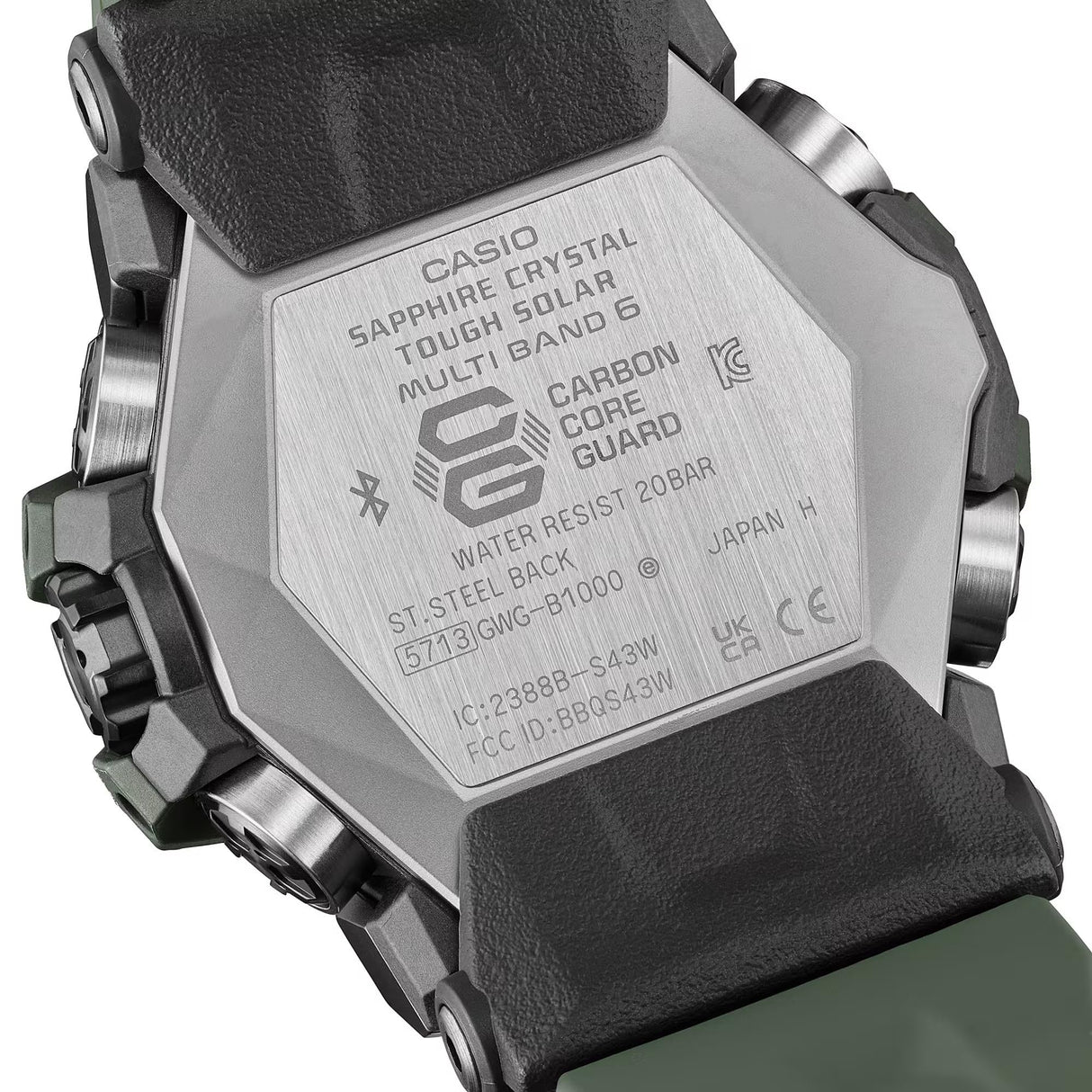 CASIO Reloj Hombres de Cuarzo con Correa en Acero Inoxidable GWG-B1000-3AER