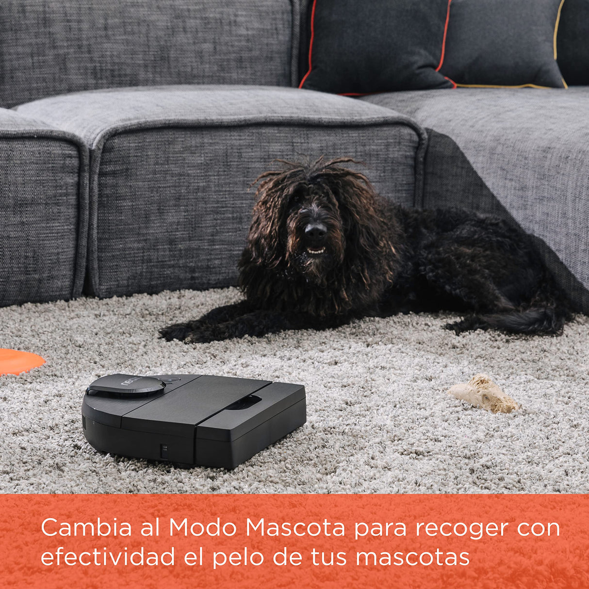 Neato D9 Smart Robot Vacuum Cleaner - D-Design, HEPA Filter, Laser Map Navigation - App Control - 200 Minutes Duration, Auto Recharge and Reset - Black