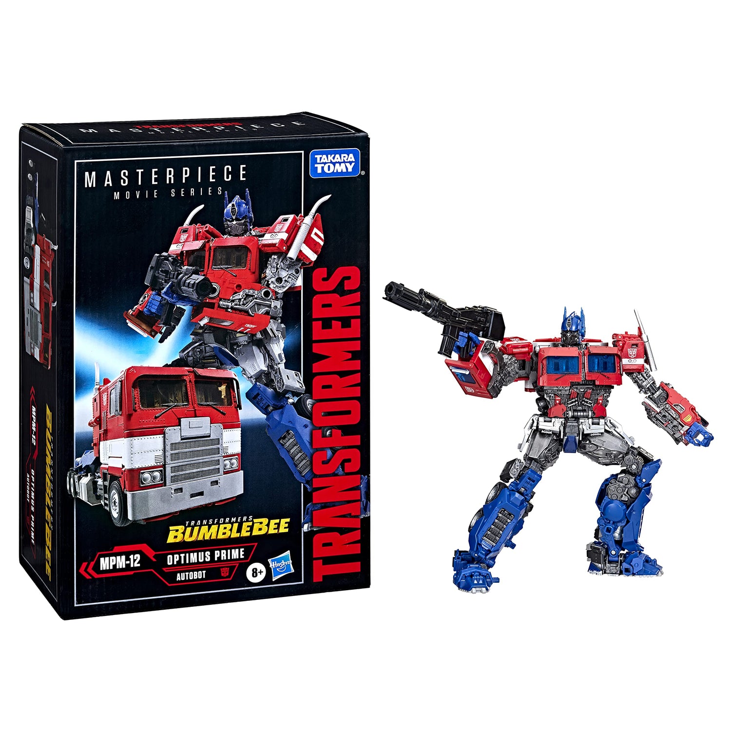 Transformers Movie Masterpiece Series MPM-12 Optimus Prime - Figura Coleccionable de película Bumblebee, 28 cm, Multicolor