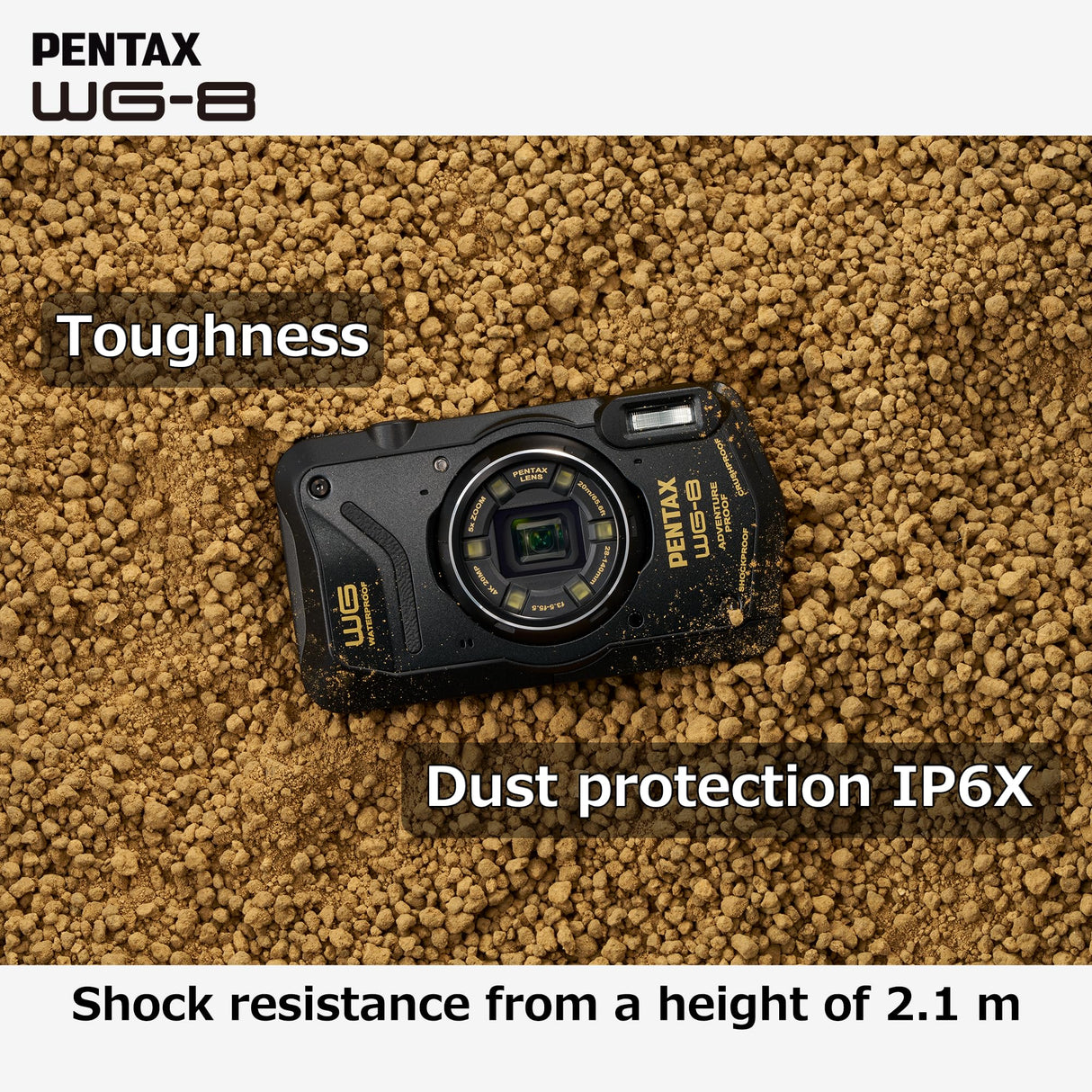 PENTAX WG-8 Digitalcamera Black