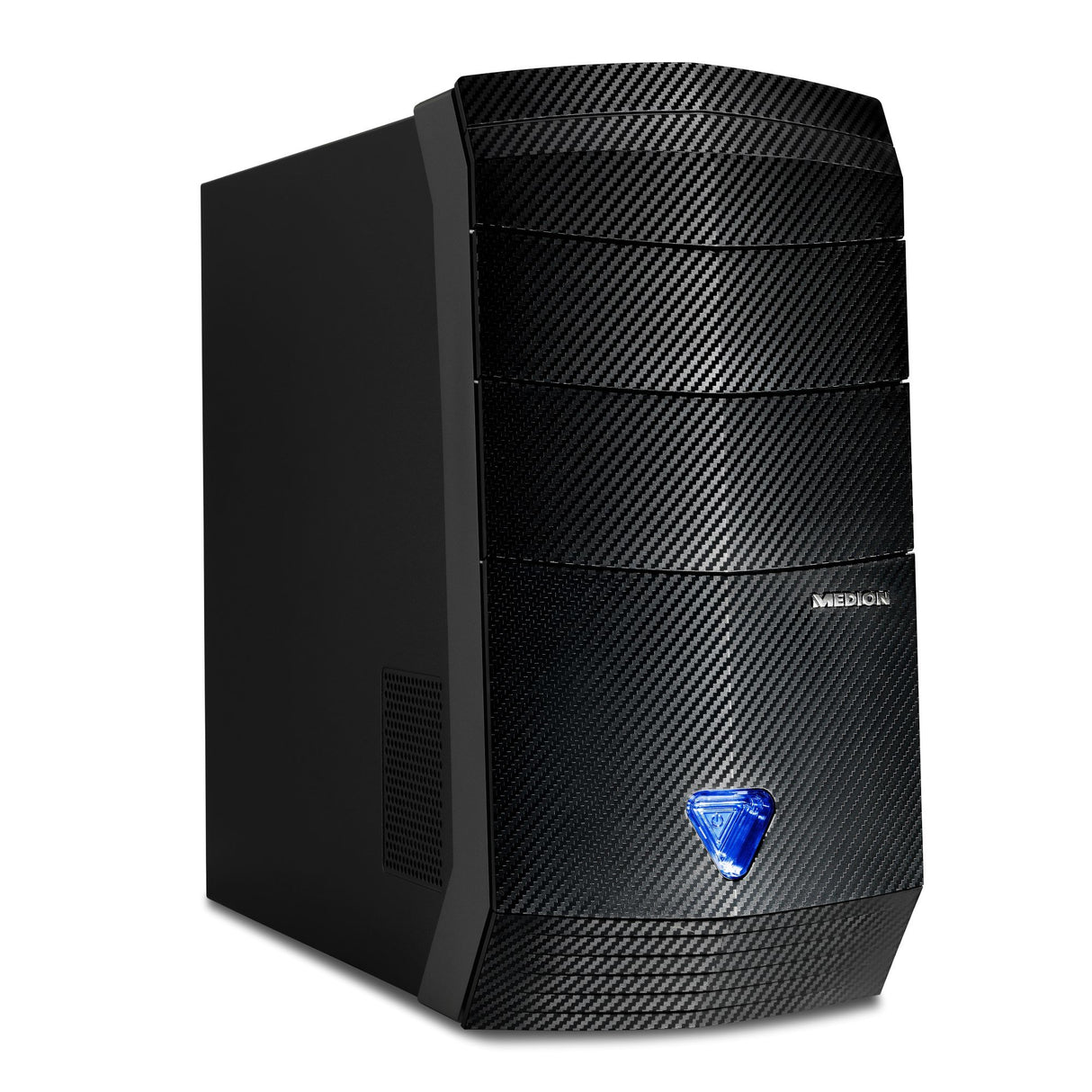 MEDION ERAZER P3615 D - Ordenador de sobremesa (AMD Ryzen 5 1400, 8 GB de RAM, HDD de 1 TB + SSD de 128 GB, NVIDIA GeForce GTX 1050 Ti de 4.096 MB, Windows 10 Home), color negro