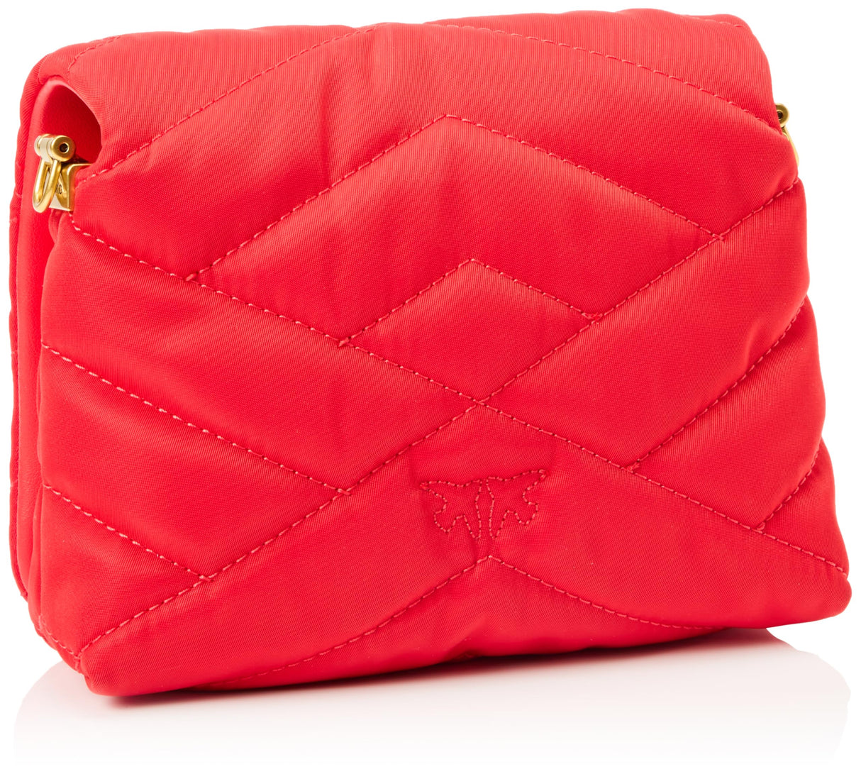 Pinko Love Click Puff Baby Recycled Nylon Puzzle Edredón, Bolsa para Mujer, R30b_Rojo-Block Color