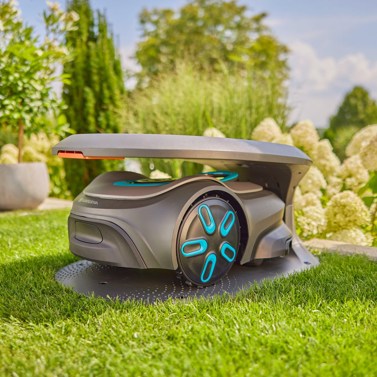 Gardena Cortacésped robótico para garaje: compatible con smart SILENO pro, max, gratuito, protección contra las inclemencias del tiempo, fácil de instalar, protege contra el desgaste (15025-20)