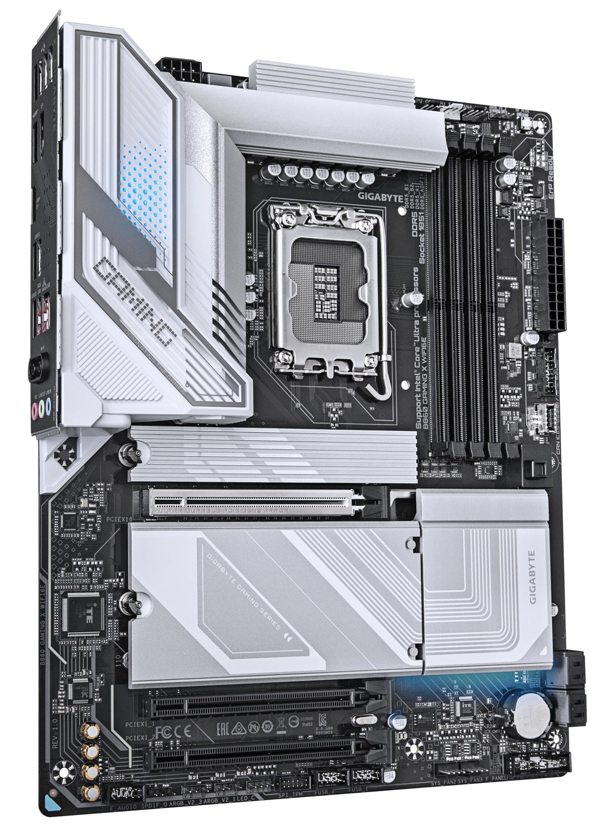GIGABYTE B860 Gaming X WIFI6E Placa Base - CPUs Intel Core Ultra, VRM de 12+1+2+1 Fases, hasta 9066MHz DDR5, 1xPCIe 5.0 + 2xPCIe 4.0 M.2, LAN 2,5 GbE, WiFi 6E, USB4