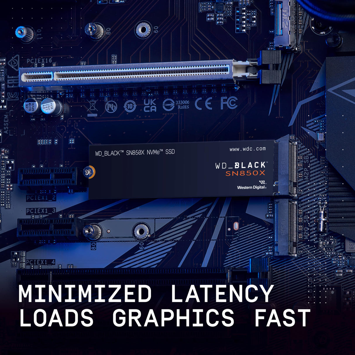 WD_BLACK SN850X NVMe SSD 8 TB M.2 2280, Velocidades de lectura hasta 7200 MB/s, escritura 6600 MB/s, SSD para Juegos internos, PCIe Gen4, SSD de alto rendimento, Negro