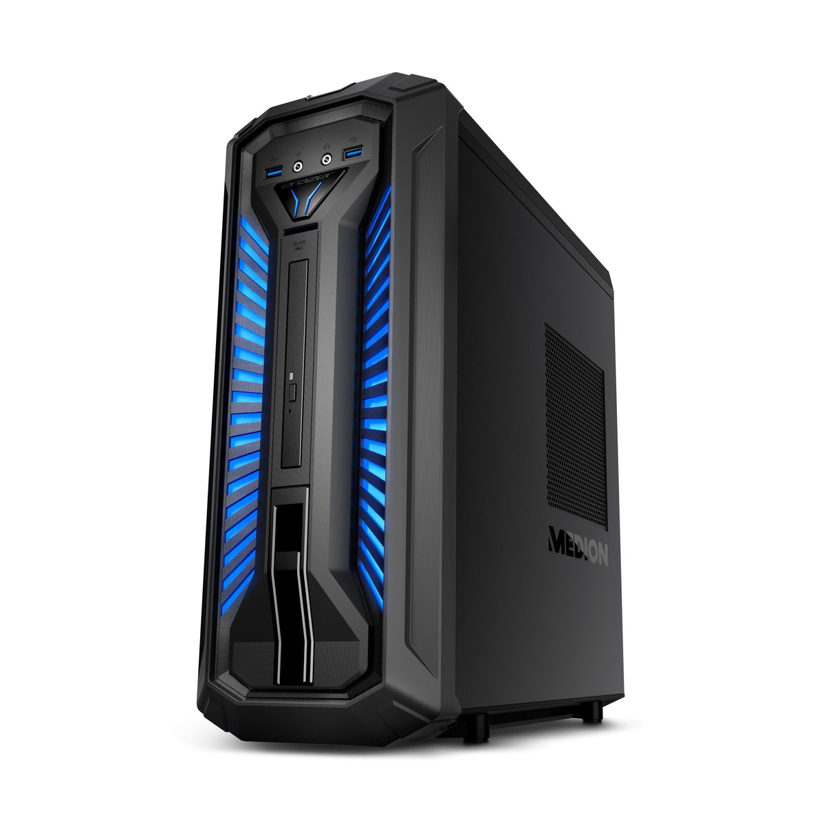 MEDION ERAZER X67057 - Ordenador de sobremesa (Intel Core i7-8700, 16 GB RAM, 1 TB HDD y SSD de 256 GB, NVIDIA GeForce GTX1070, Windows 10) negro
