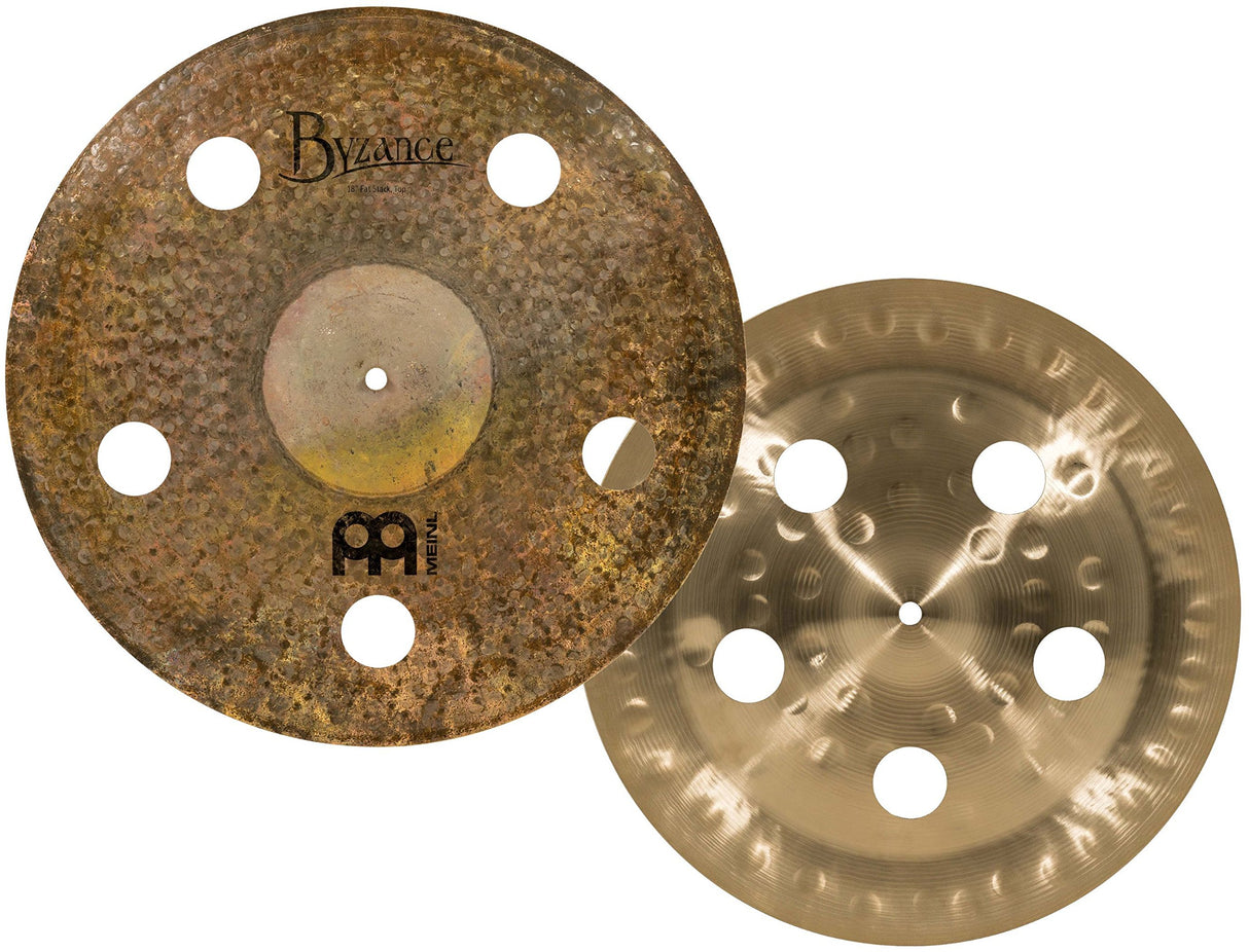 Meinl Artist Concept Models Matt Garstka Plato Fat Stack de 18/16 pulgadas (45,72cm) para batería - B20 Bronce, Acabado Seco (AC-FAT)