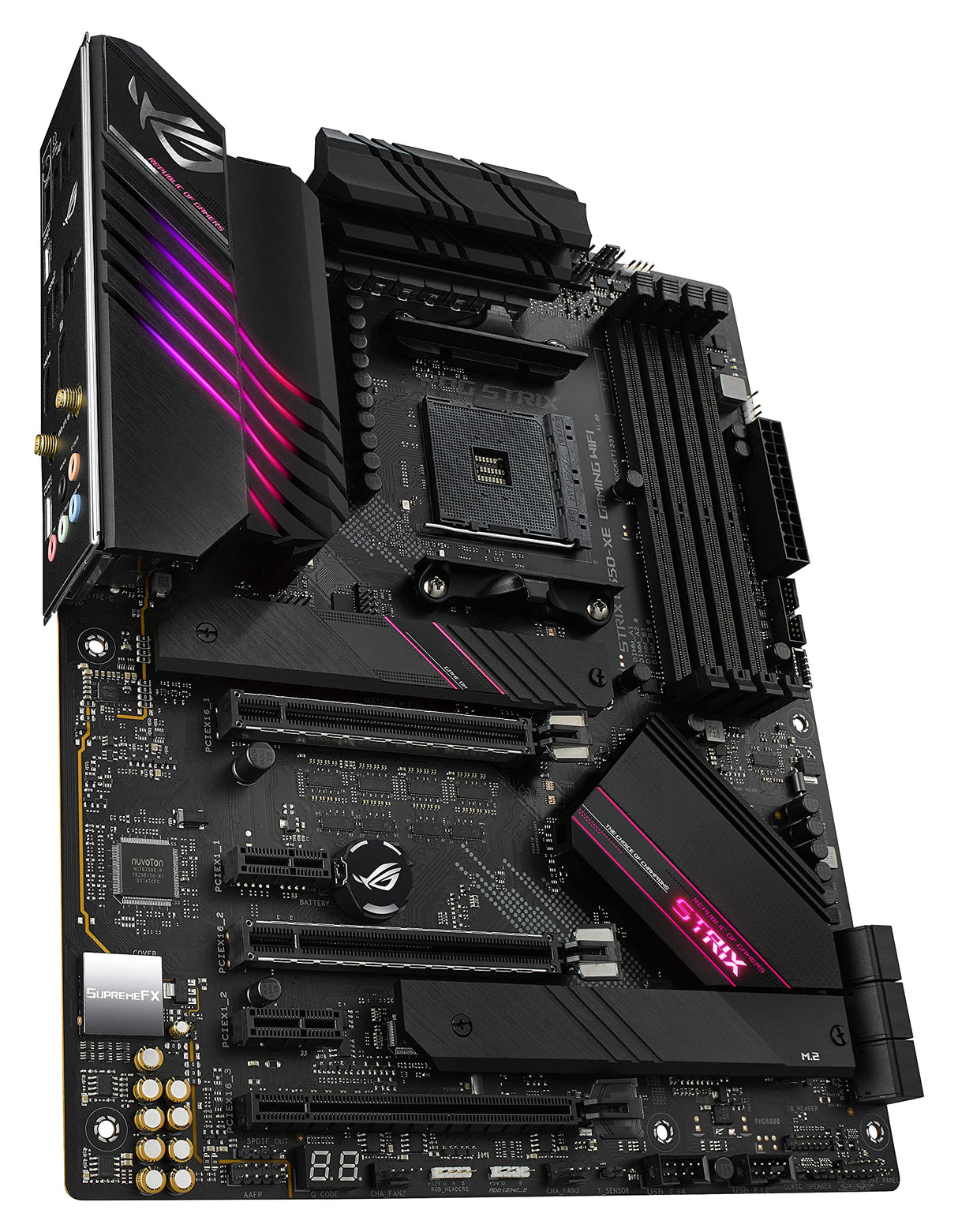 ROG STRIX B550-XE GAMING WIFI - Placa base de gaming ATX AMD B550 Ryzen AM4 (PCIe 4.0, 16 etapas de alimentación, dos ranuras M.2, cuatro ranuras ASUS Hyper M.2 x16 Gen 4, SATA 6 Gbps, USB 3.2 Gen. 2