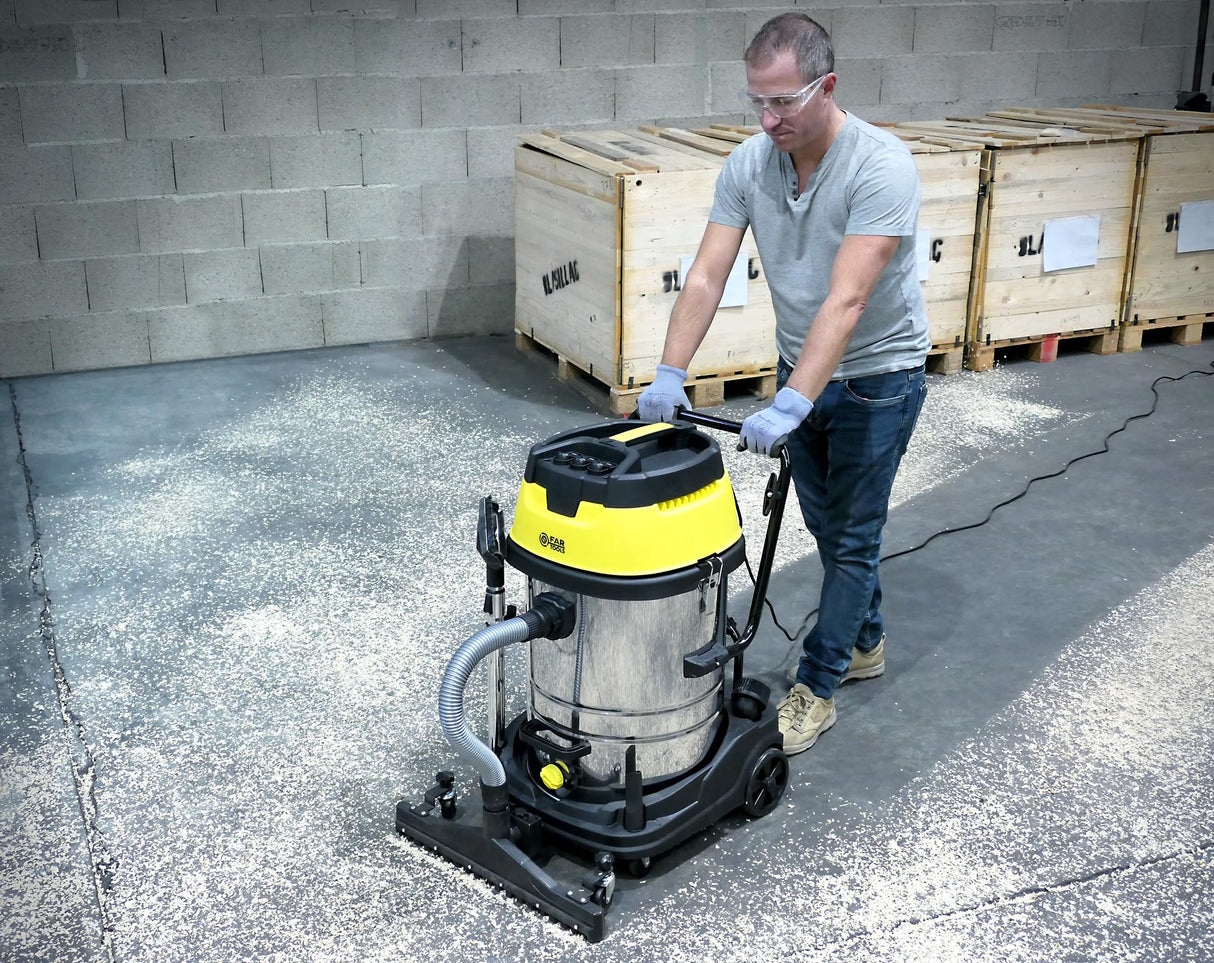 Fartools PRO-NET70 Aspirador liquido & sólidos Potencia 3600 W, Depresión 20Kpa, Sistema de filtración Filtro tela, Función liquido & sólidos, Tipo de tanque Inox,