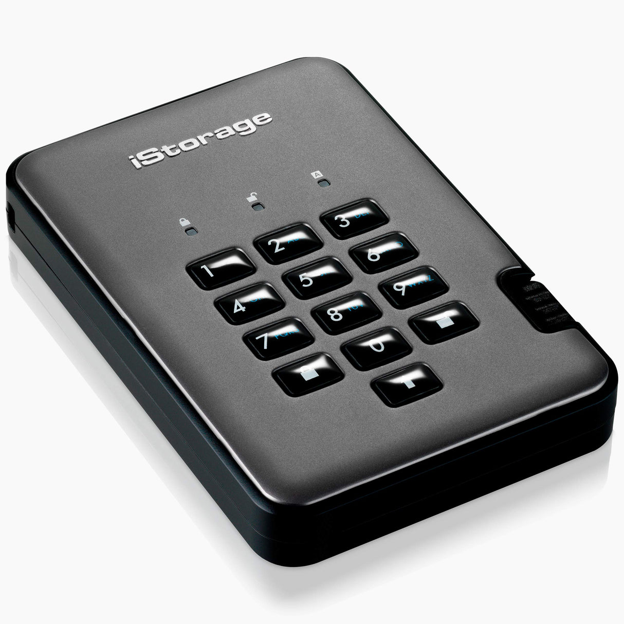 iStorage diskAshur PRO2 SSD 8 TB - SSD seguro - FIPS Nivel 2 - Protegido por contraseña - Resistente al polvo y al agua