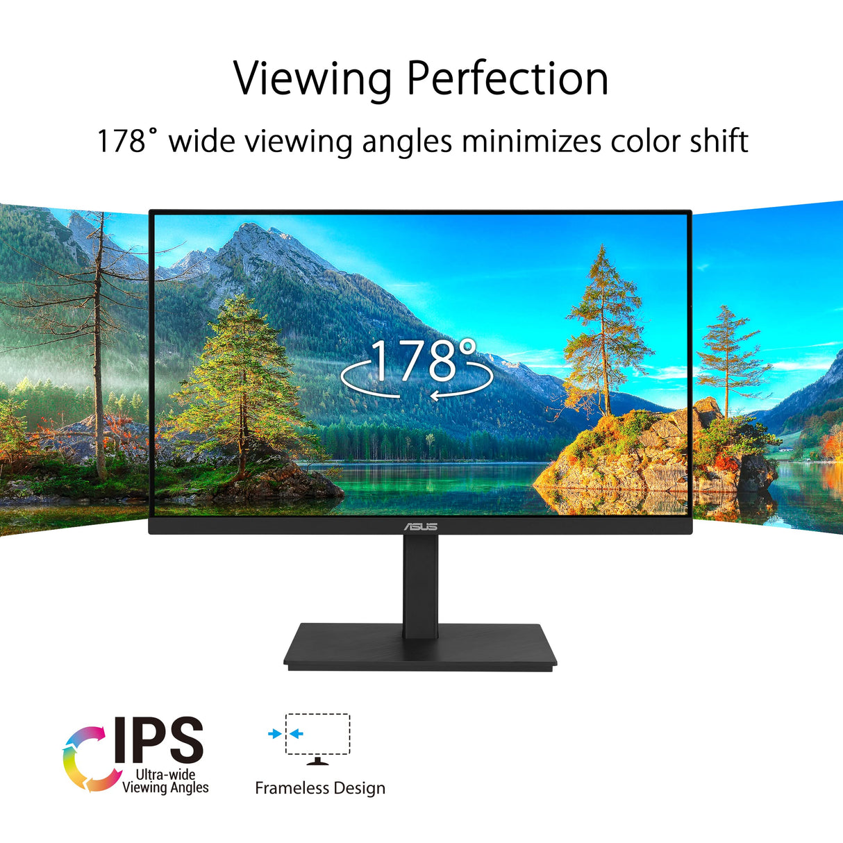 Asus VA27ECPSN - Monitor Docking USB de 27 Pulgadas, Full HD, IPS, Sin Marco, USB-C, RJ45, 75 Hz, Adaptive-Sync, Altavoces Estéreo, Baja Luz Azul, Sin Parpadeos, Diseño Ergonómico, Montaje en Pared