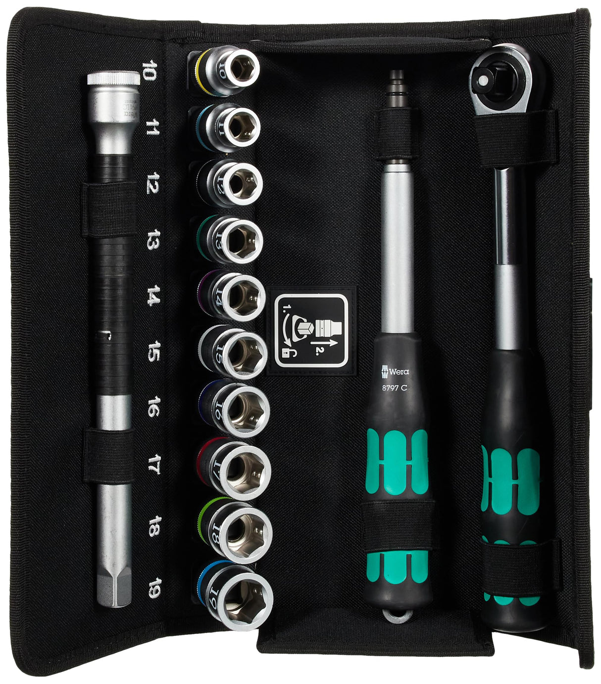 Wera 8006 SC 1 Juego de carraca Zyklop Hybrid