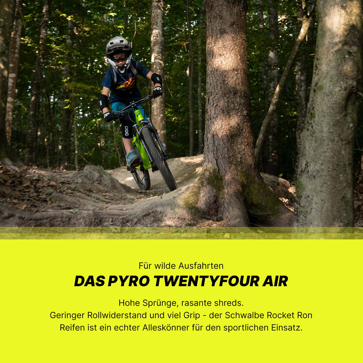 TechniBike Pyro Twentyfour Air Bicicleta Infantil de 24 Pulgadas, Negro Mate