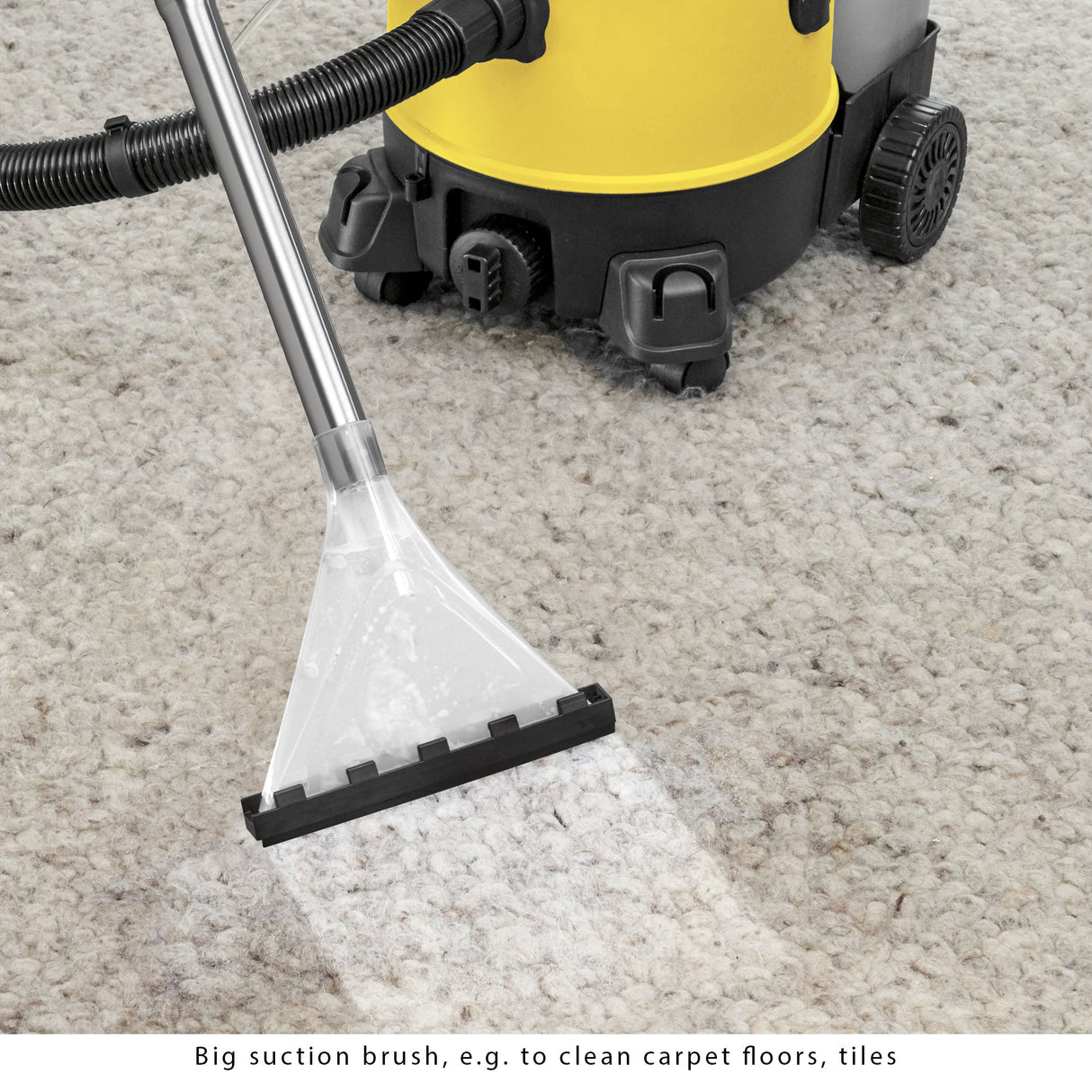 Clatronic® aspirador en húmedo/seco incl. soplador y función de champú, aspirador de polvo/lavado con depósito de 20L de volumen, perfecto como limpiador de tapicerías o alfombras, 1200W - BSS 1309