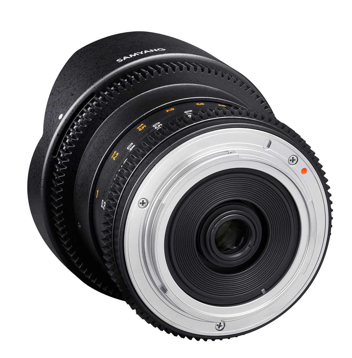 Samyang F1322403101 - Objetivo para vídeo VDSLR para Nikon F (Distancia Focal Fija 8mm, Apertura T3.8-22 UMC, Ojo de pez, CSII), Negro