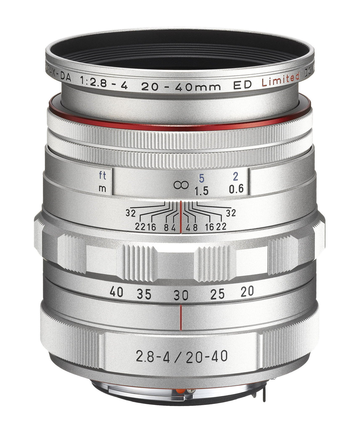 Pentax HD DA 20-40 mm F2.8-4 ED DC WR - Objetivo para Pentax, Plateado