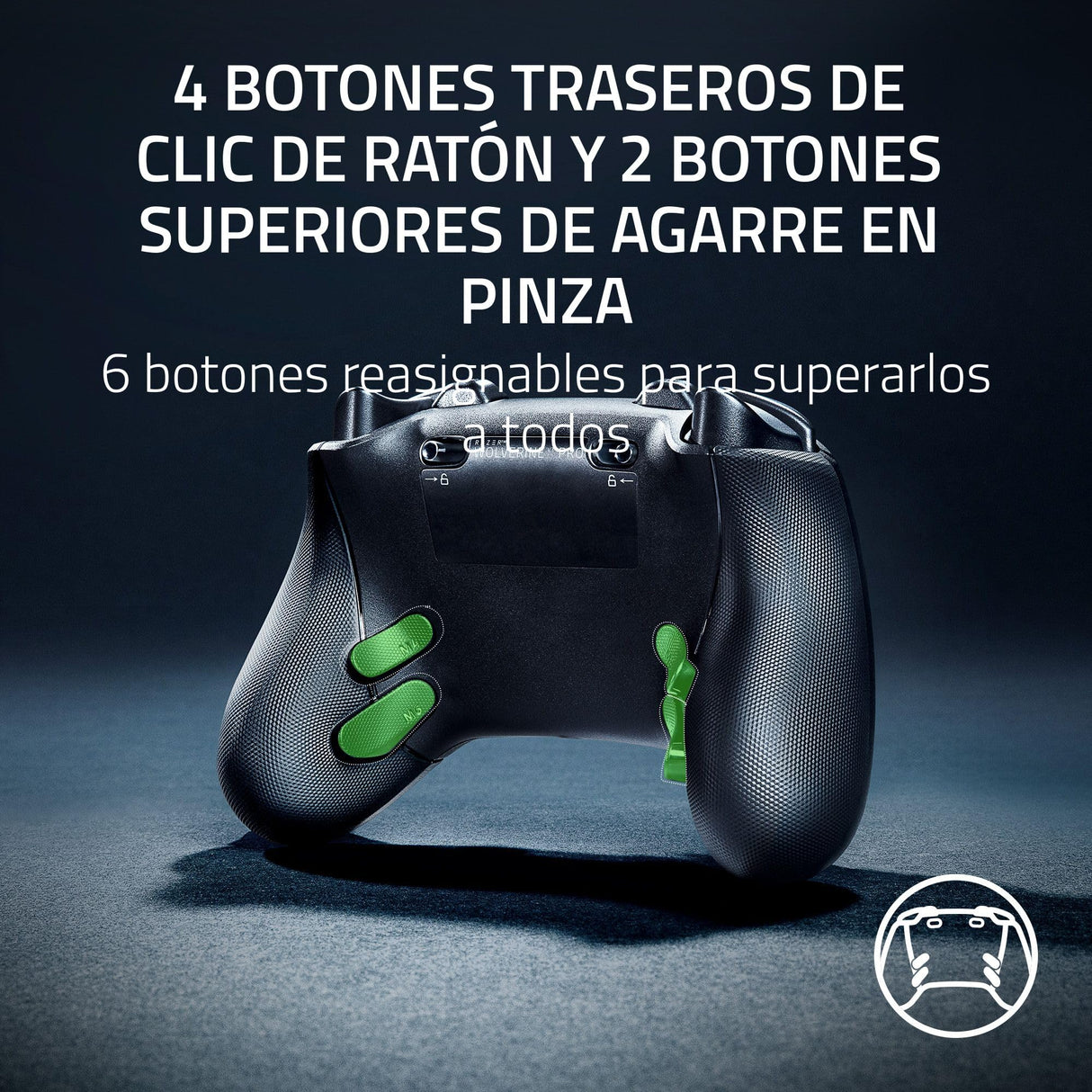Razer Wolverine V3 Pro - Mando inalámbrico Esports para Xbox y PC (inalámbrico HyperSpeed, botones de acción táctiles Mecha, vibraciones hápticas) Negro