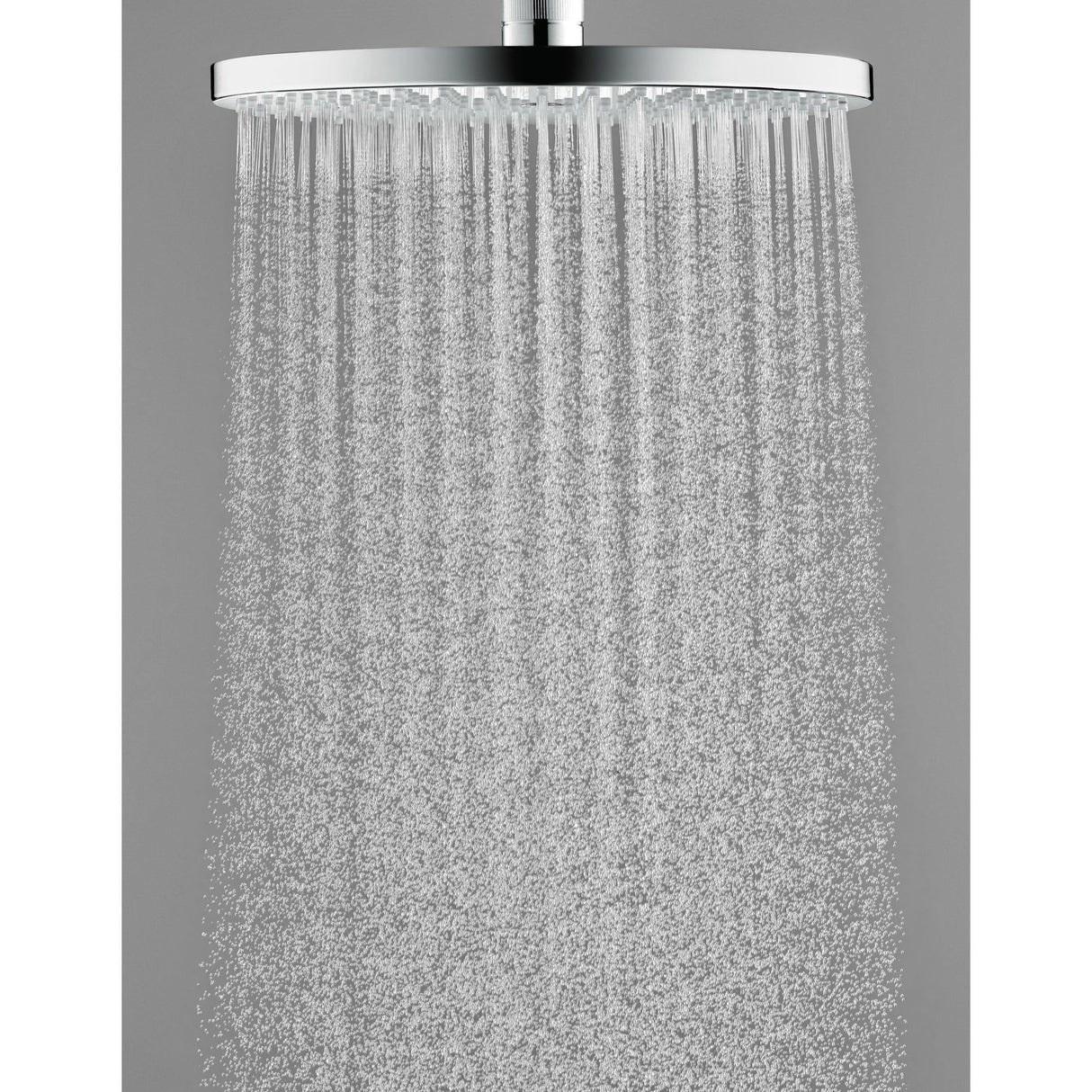 hansgrohe Raindance Select S - sistema de ducha con termostato, ducha lluvia (⌀ 240 mm) con grifo, ducha de mano (2 tipos de chorro), flexo, barra, ducha fija redondo (1 chorro), cromo, 27633000