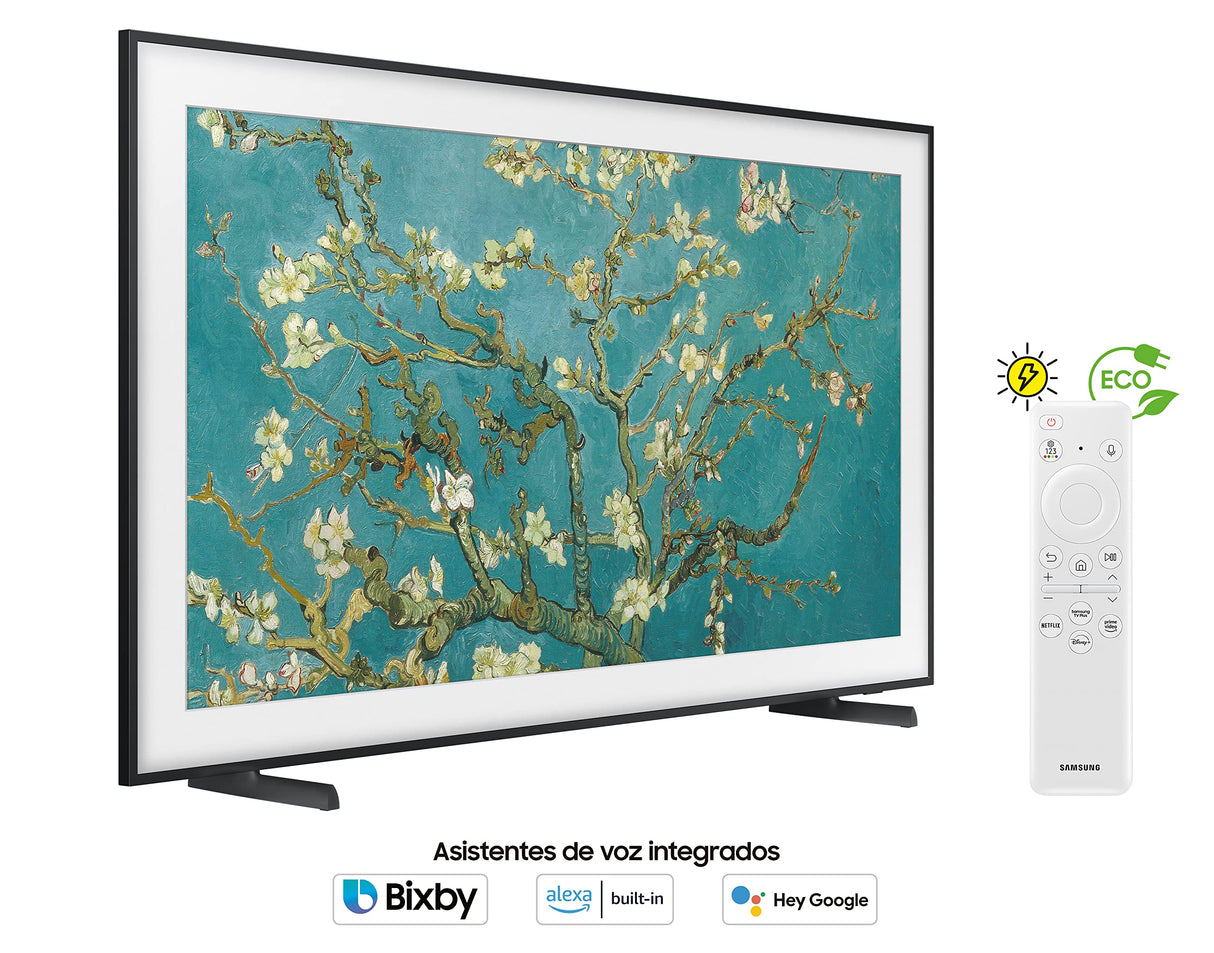 SAMSUNG TV The Frame 2023 55LS03 - Smart TV de 55", Galería de Arte con Display Mate, Marcos Intercambiables, Tecnología Quantum Dot, One Connect y Cable Casi Invisible, Soporte de Pared Slim