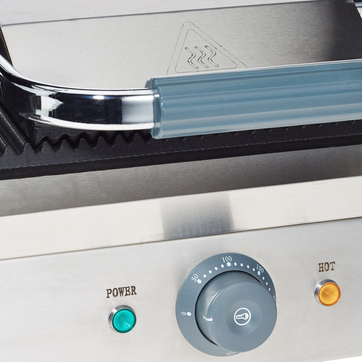Lacor - Grill abatible PRO con doble zona de cocción