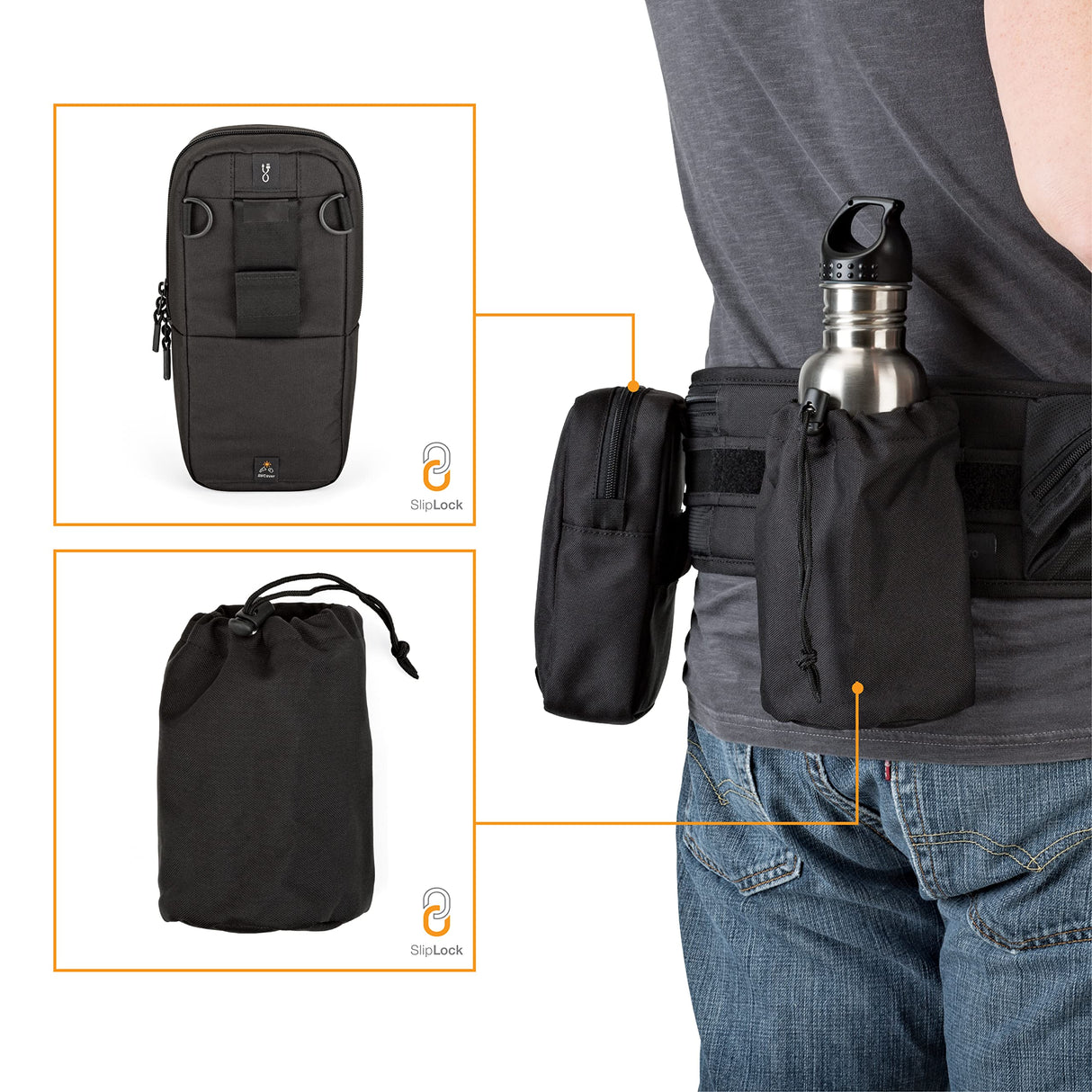Lowepro ProTactic 450 AW II versión previa, Black Pro Mochila Modular para Portátil hasta 15 pulg., Tablet, Canon/Sony Alpha/Nikon DSLR, CSC Sin Espejo y Drones dji Mavic LP37177-GRL, Negro
