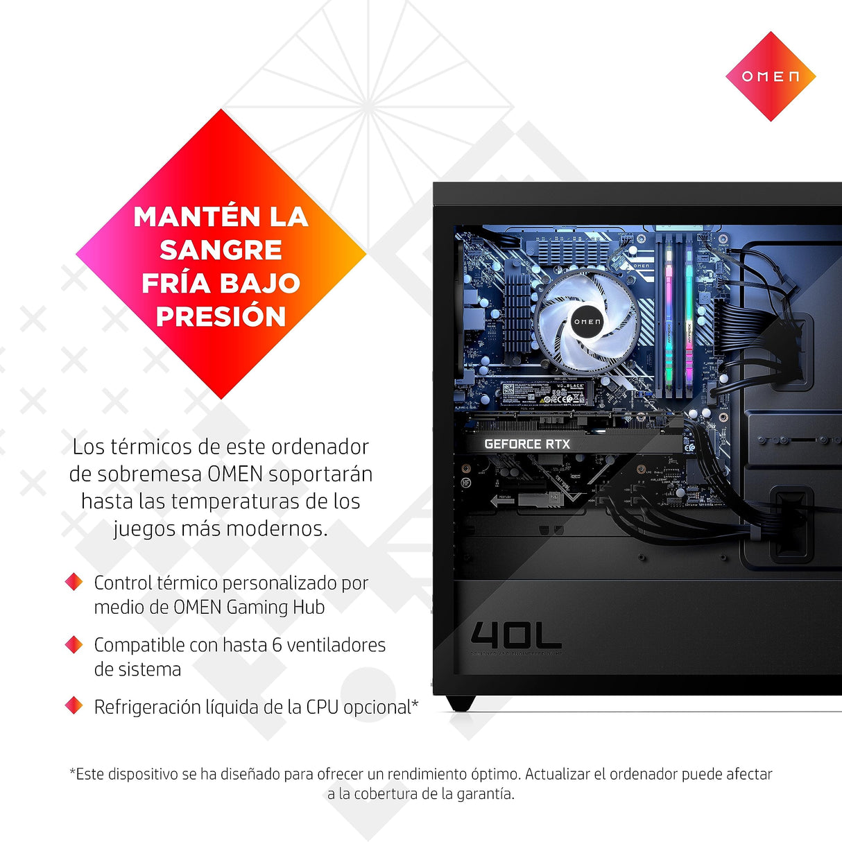 HP OMEN 40L GT21-0076ns Gaming PC, Ryzen 5000, NVIDIA GeForce 3060Ti (12 GB), Windows 11 Home, 16 GB RAM, 1TB SSD, 5600X, 512GB SSD