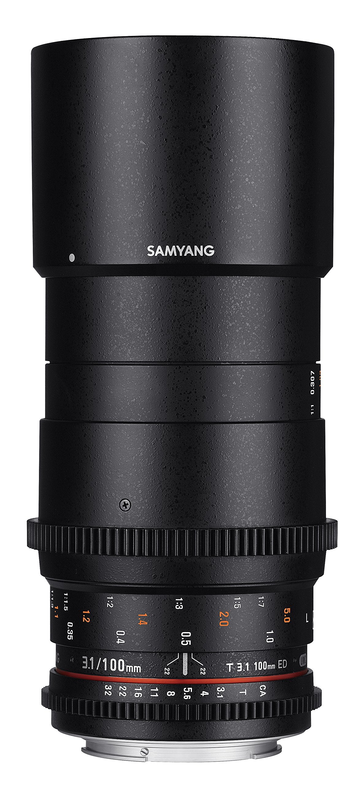 Samyang F1312303101 - Objetivo para vídeo VDSLR para Nikon F T3.1 AS IF UMC II (Distancia Focal Fija 100mm, diámetro Filtro: 67mm), Negro