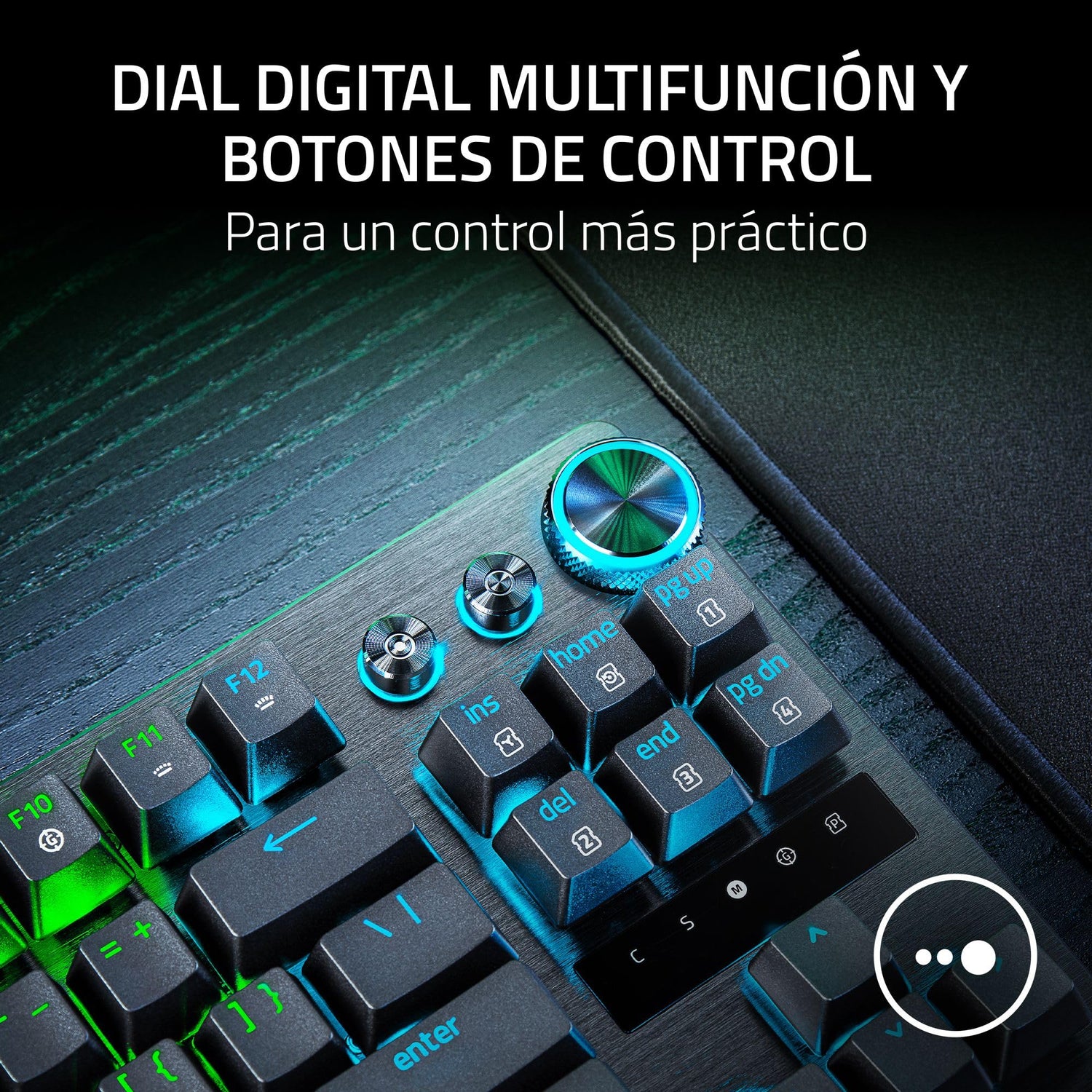 Razer Huntsman V3 Pro TKL - A Teclado óptico analógico para Esports (Modalità Attivazione Rapida, Dial Digital multifunción y Botones de Control específicos) US-Layout | Negro