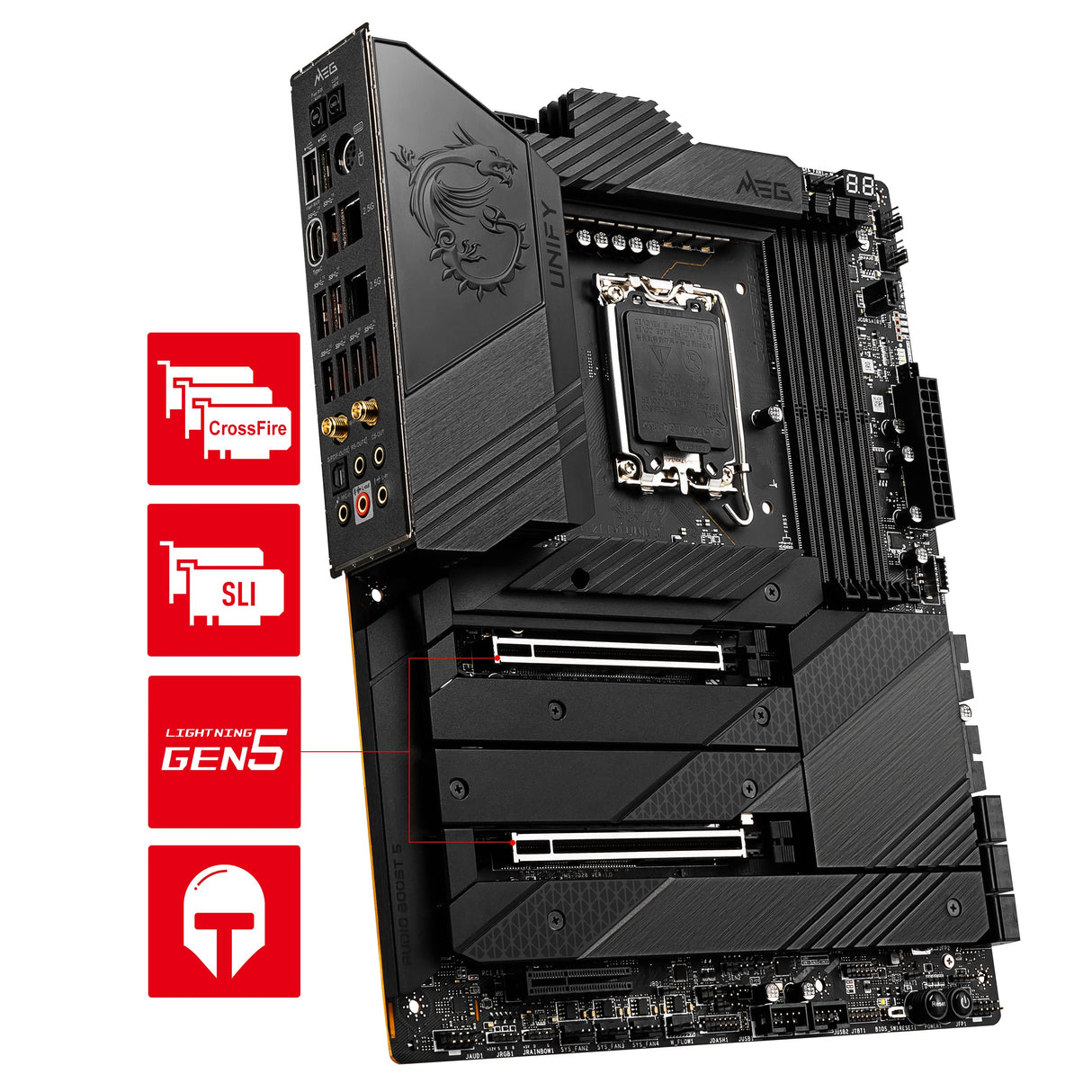 MSI Z690 Unify WIFI Placa Base, ATX - Soporta Procesadores Intel Core 12th Gen, LGA 1700 - Direct 19+2 Phase VRM 105A DDR5 Memory Boost 6666+MHz/OC, 2 x PCIe 5.0 x16, 4 x M.2 Gen4, Dual LAN, Wi-Fi 6E